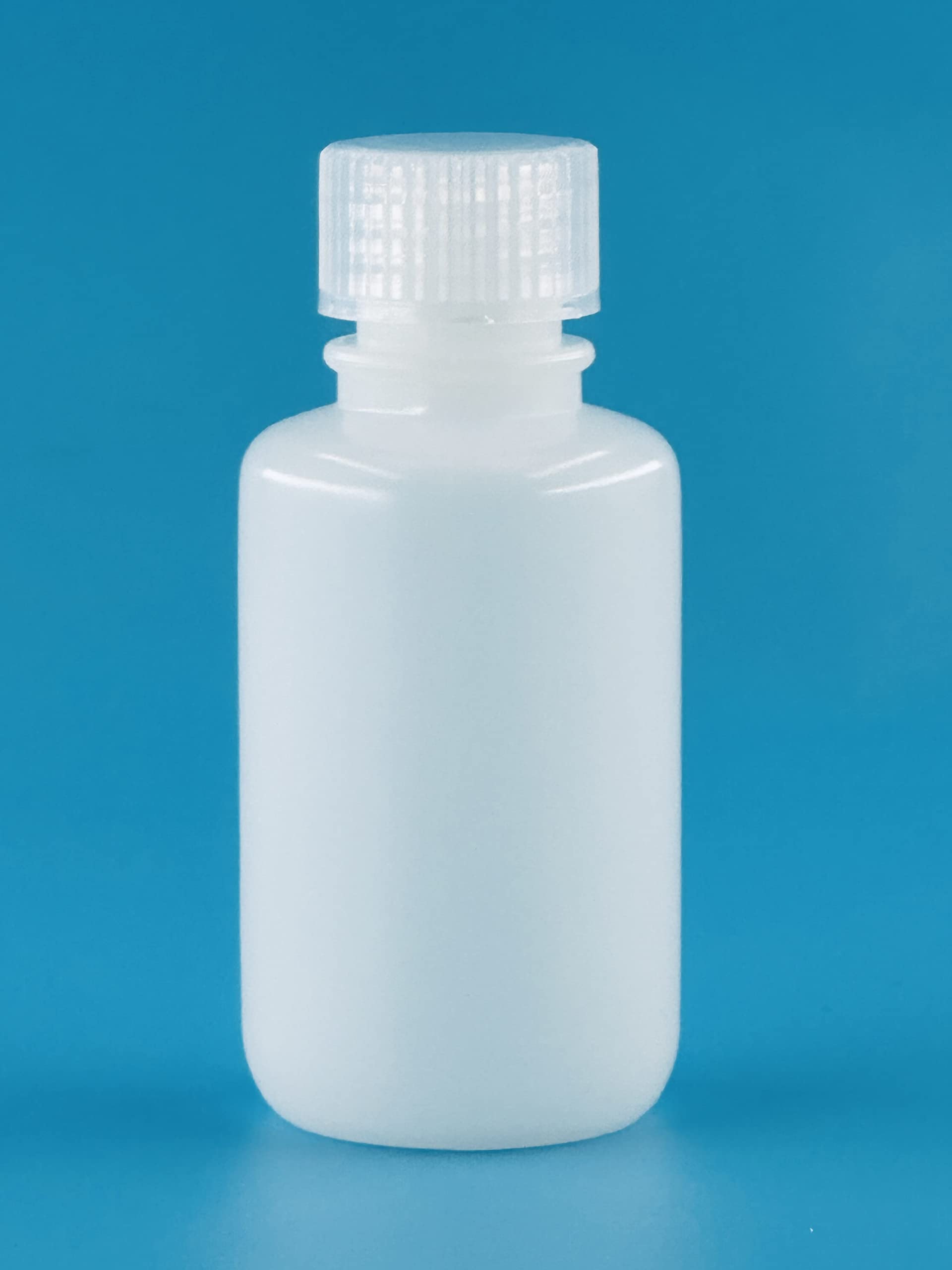 60ML 2OZ Narrow Mouth HDPE Plastic Reagent Bottles with PP Caps - Pack of 56 - Ideal for Lab Chemicals, Essential Oils & DIY Cosmetics Storage