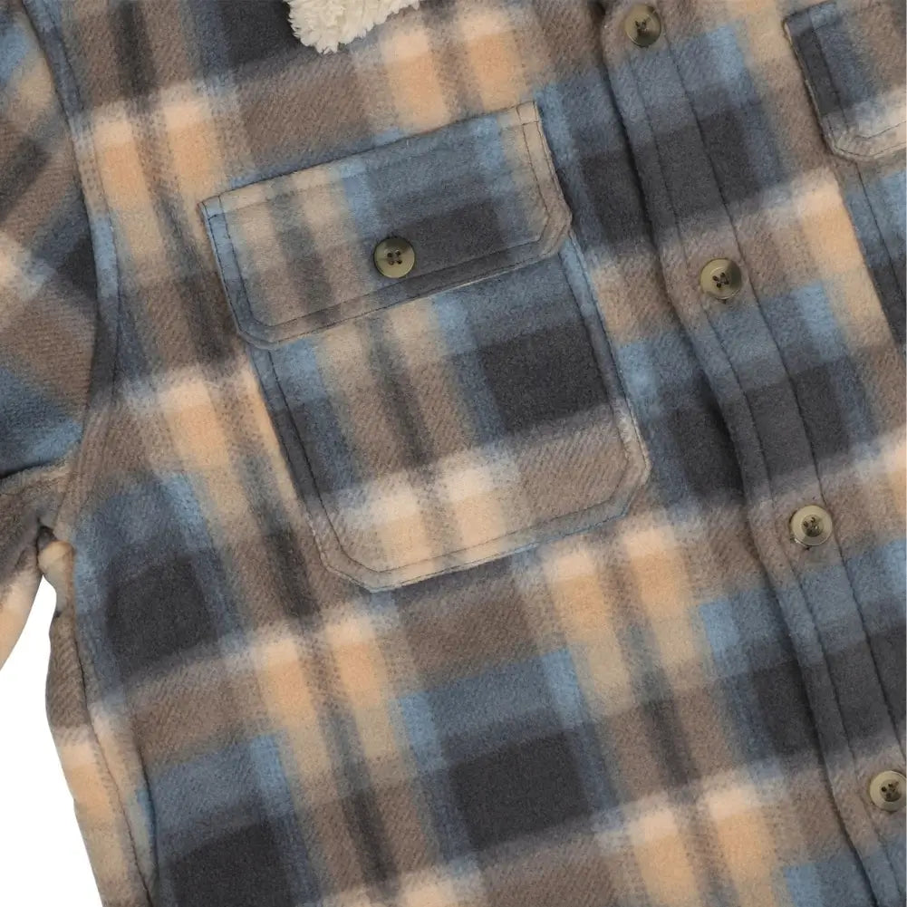 Men's Buffalo Plaid Jacket - Warm Flannel Shirt Jacket for Winter, Outdoor Camping & Casual Wear | Water-Resistant & Cozy Fleece Lining