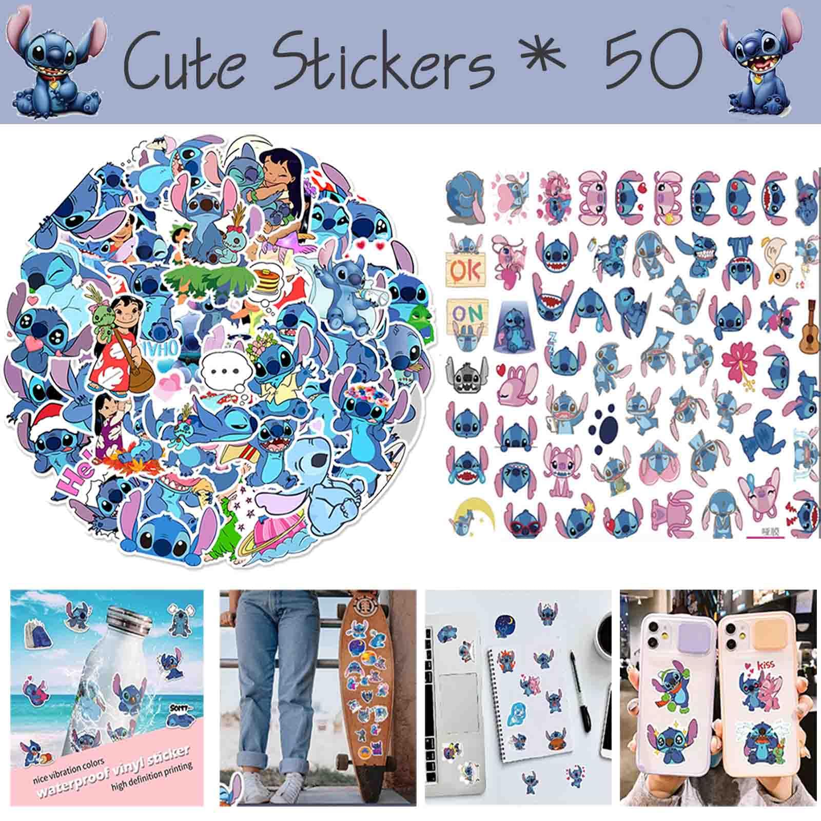 Stitch Anime Merchandise Gift Set for Girls - Cartoon Drawstring Backpack, Keychain Lanyard, Purse, Bracelets & Stickers | Perfect for Cosplay, Birthday Gifts & Disney Fans Collection (Style B)