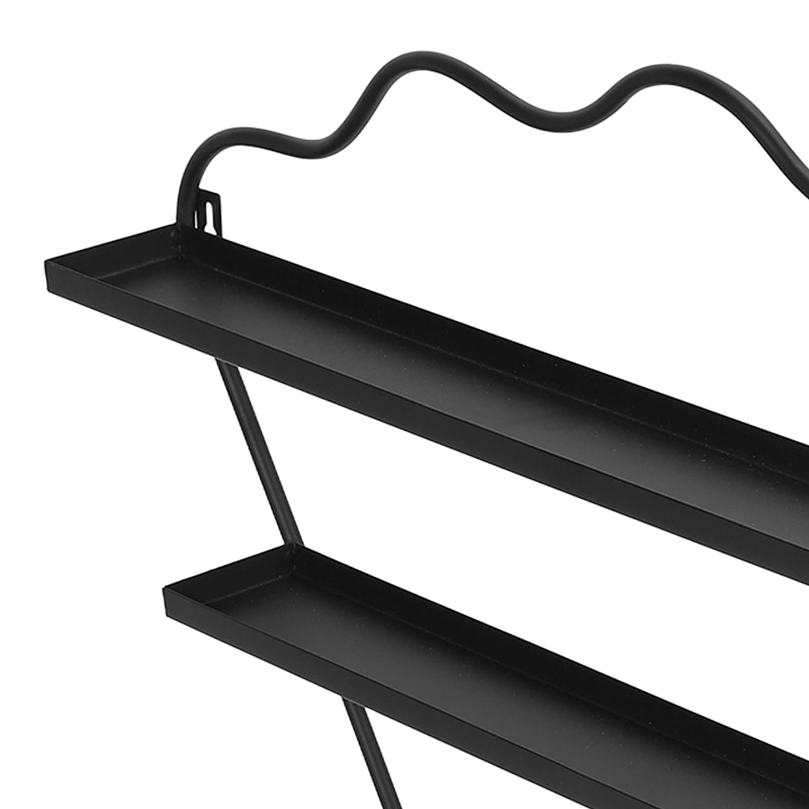 5-Tier Sturdy Nail Polish Holder Rack - Durable, Eco-Friendly & Odorless Badminton-Shaped Organizer for Nail Polish Storage (Black) - Perfect for Salons, Home Vanity & Professional Makeup Artists