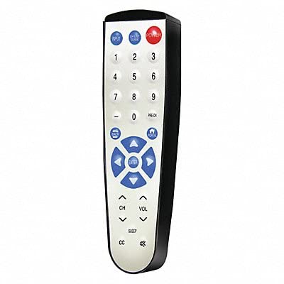 CLEAN REMOTE Universal TV Remote Control - Durable Plastic, White/Black - Compatible with Most Smart TVs, Streaming Devices & Home Theaters