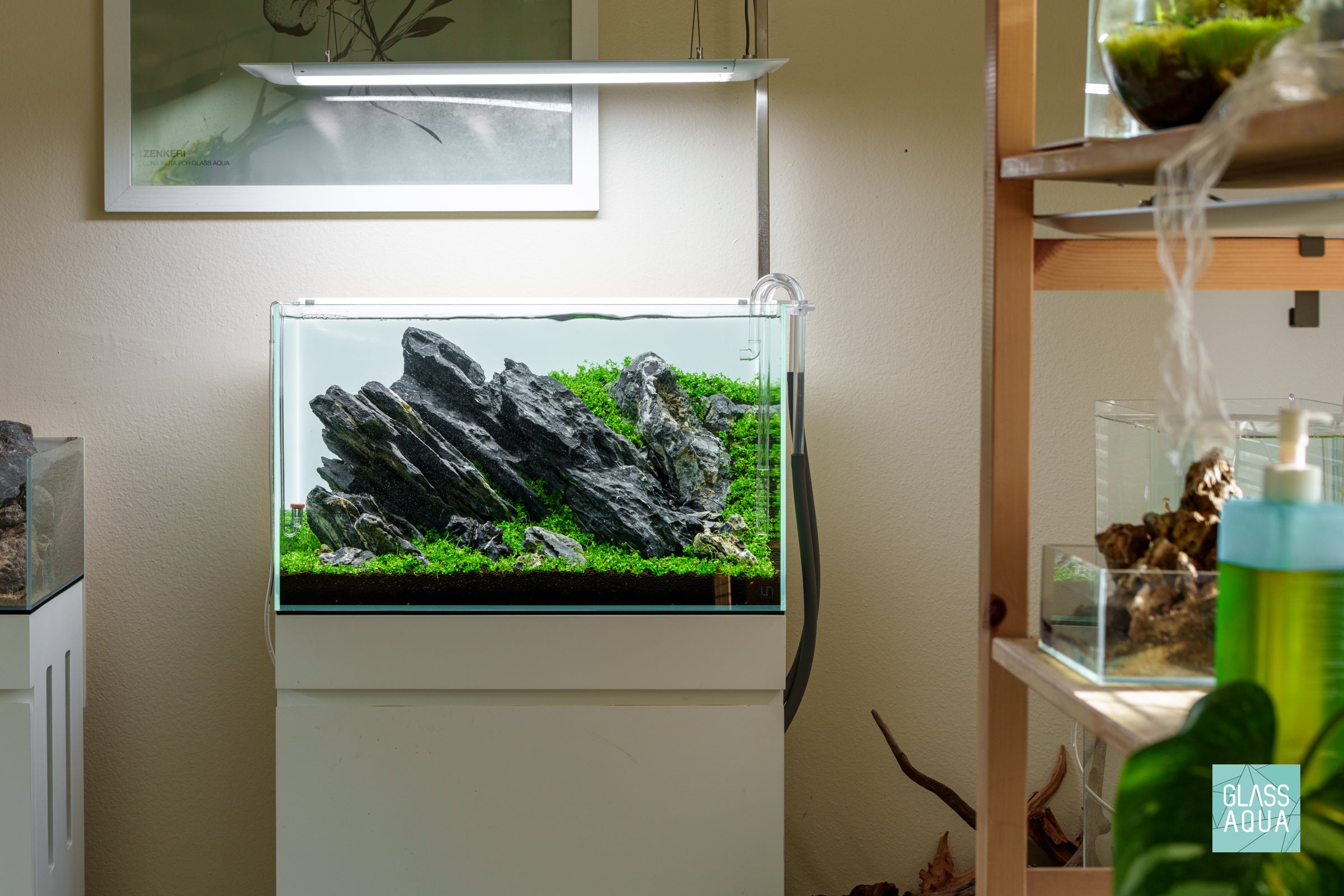 Premium UNS Rimless Standard Glass Aquarium Tank - Crystal Clear View for Nano Fish Tanks, Planted Aquascapes & Home/Office Decor
