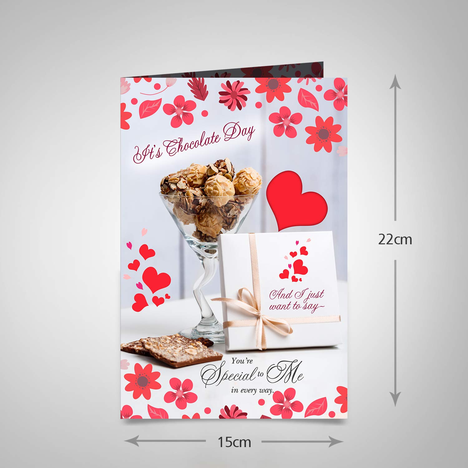 Chocolate Day Greeting Card with 2 Long Lasting Multicolor Nail Polishes - Perfect Gift for Women, Friends & Loved Ones - Ideal for Birthdays, Anniversaries and Special Occasions