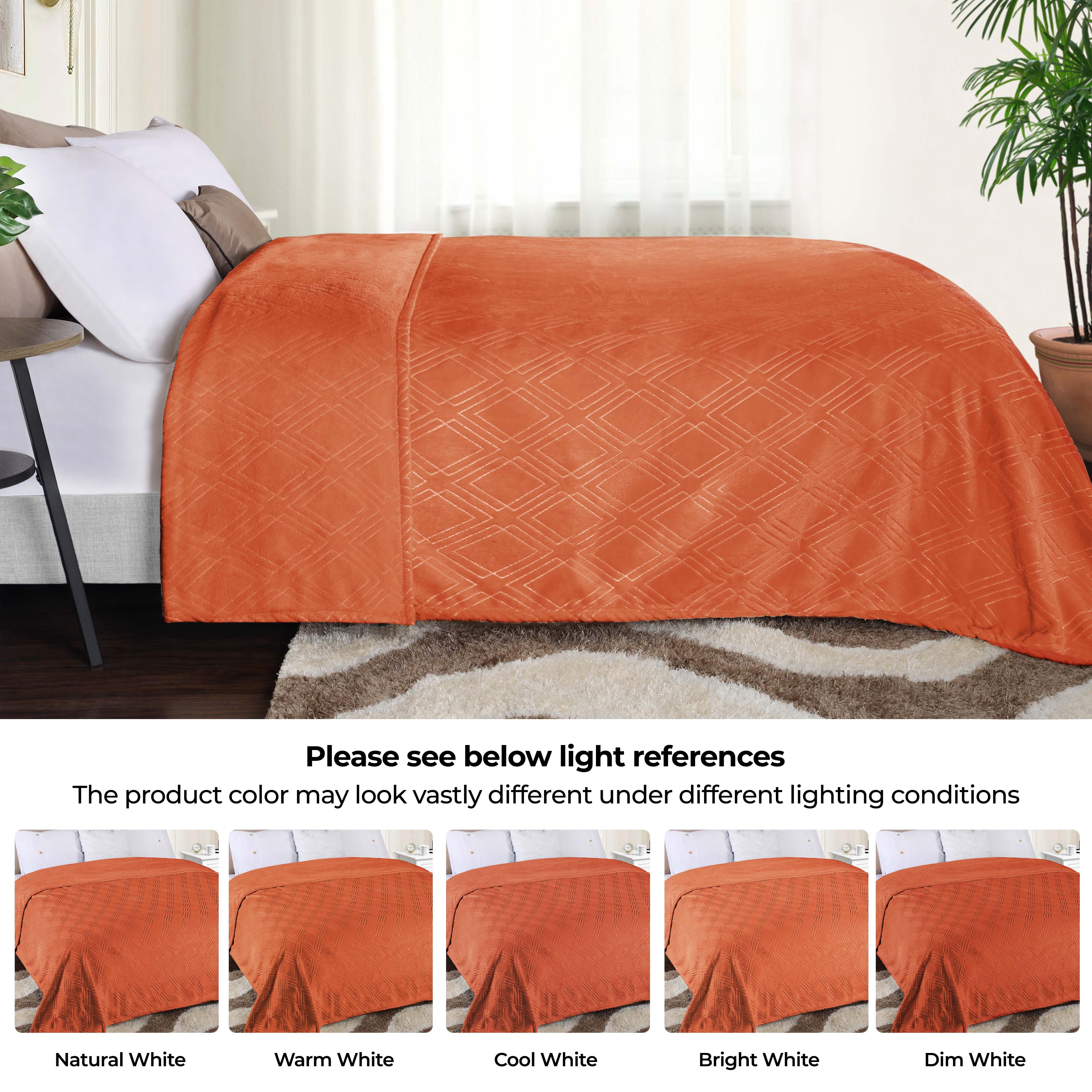 Premium Alaska Diamond Plush Fleece Blanket - Ultra Soft & Cozy Throw for Bed, Sofa, and Travel - Warm Winter Blanket for Home, Office, and Camping