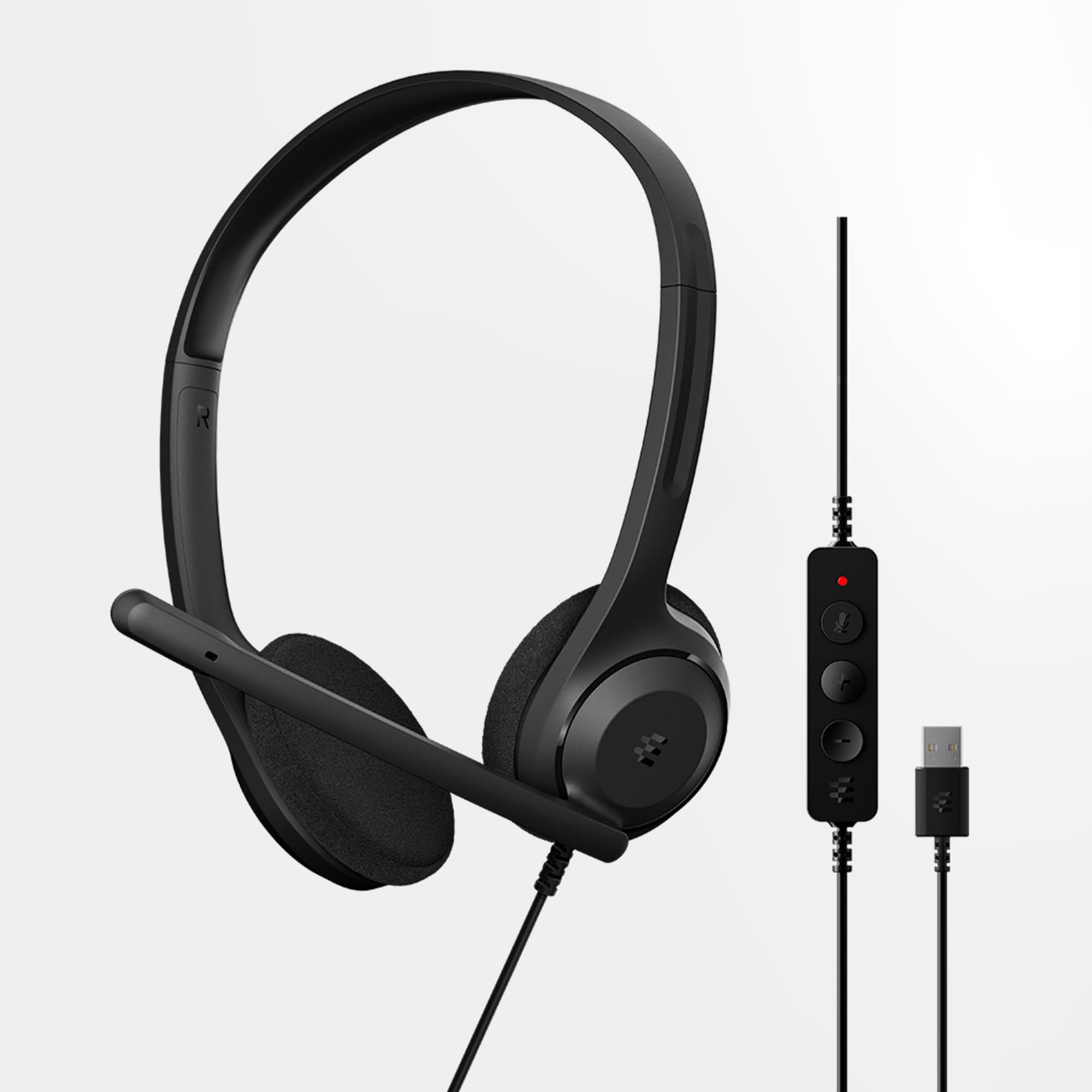 EPOS C1 USB A Wired Business Headset with Noise-Canceling Microphone - HD Audio, Comfortable On-Ear Design, Chrome Certified for PC, Laptop & Office Use - Perfect for Remote Work, Video Calls & Online Meetings