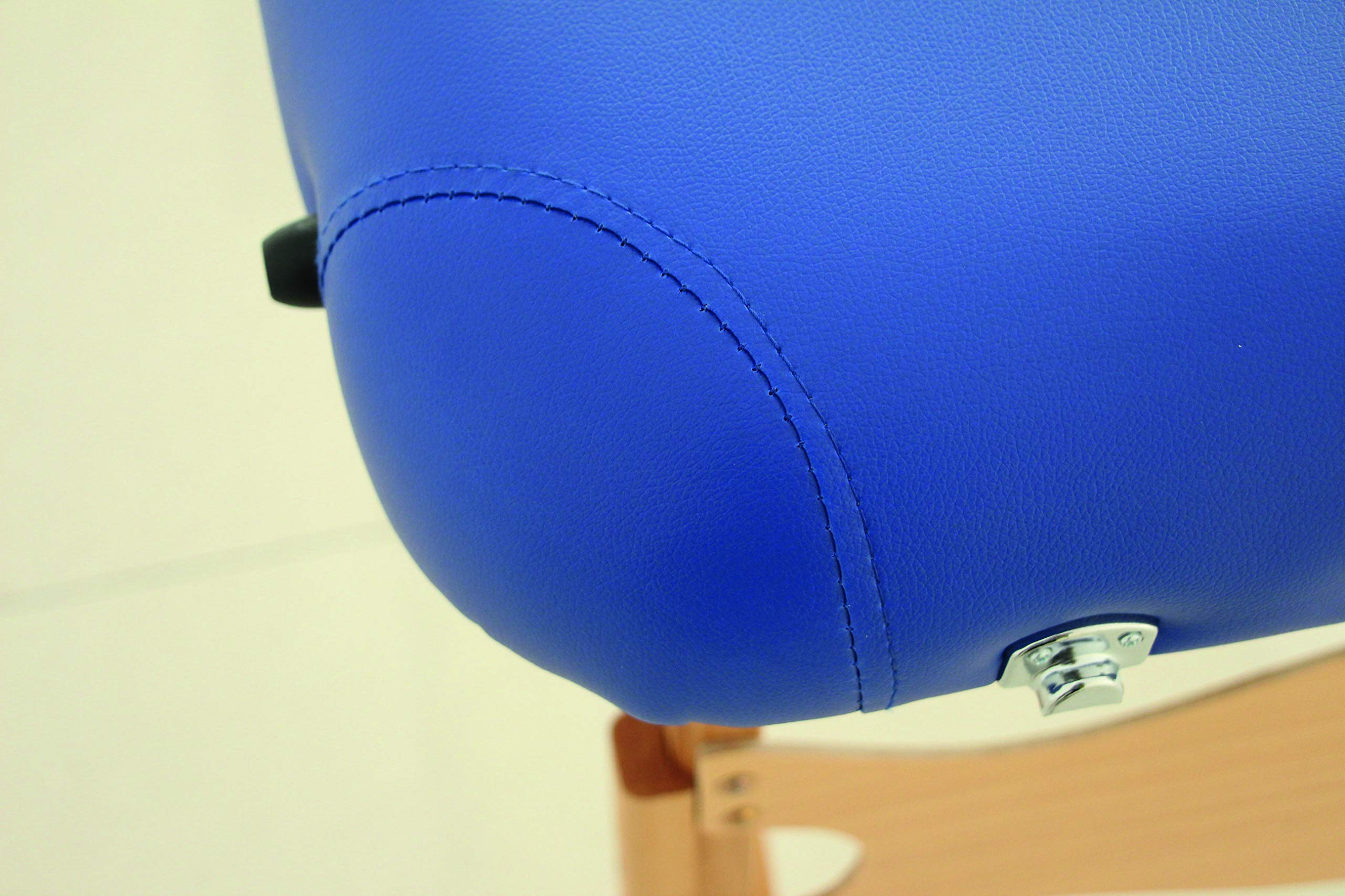 Kinbasic Professional Portable Massage Table - Adjustable Height, Durable & Comfortable Blue Massage Bed for Spa, Home, or Clinic Use