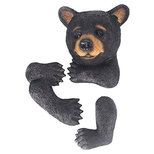 Coasta Bear Sculpture - Handcrafted Garden Decor, Tree Hugger Bear Ornament for Outdoor Yard Art | Perfect for Lawn, Patio & Forest-Themed Landscaping