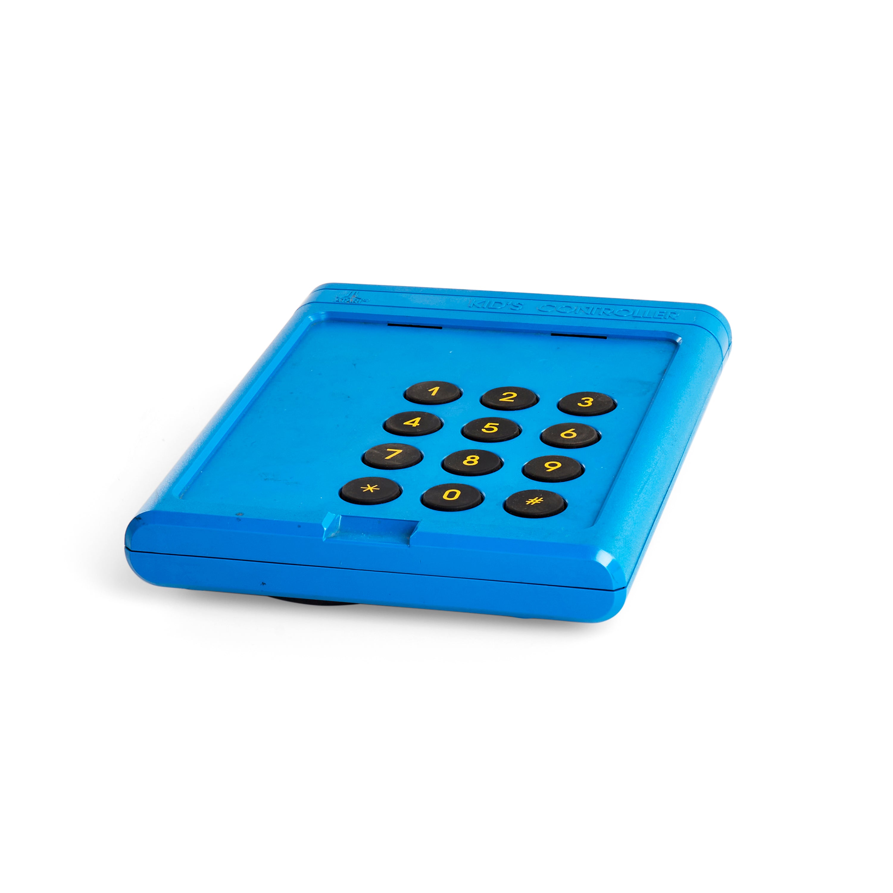 Original Title: Blue Atari Kid's Controller   Optimized Title: Blue Atari Retro Gaming Controller for Kids - Wireless Joystick for Classic Arcade Games, Perfect for Birthday Gifts & Family Game Nights
