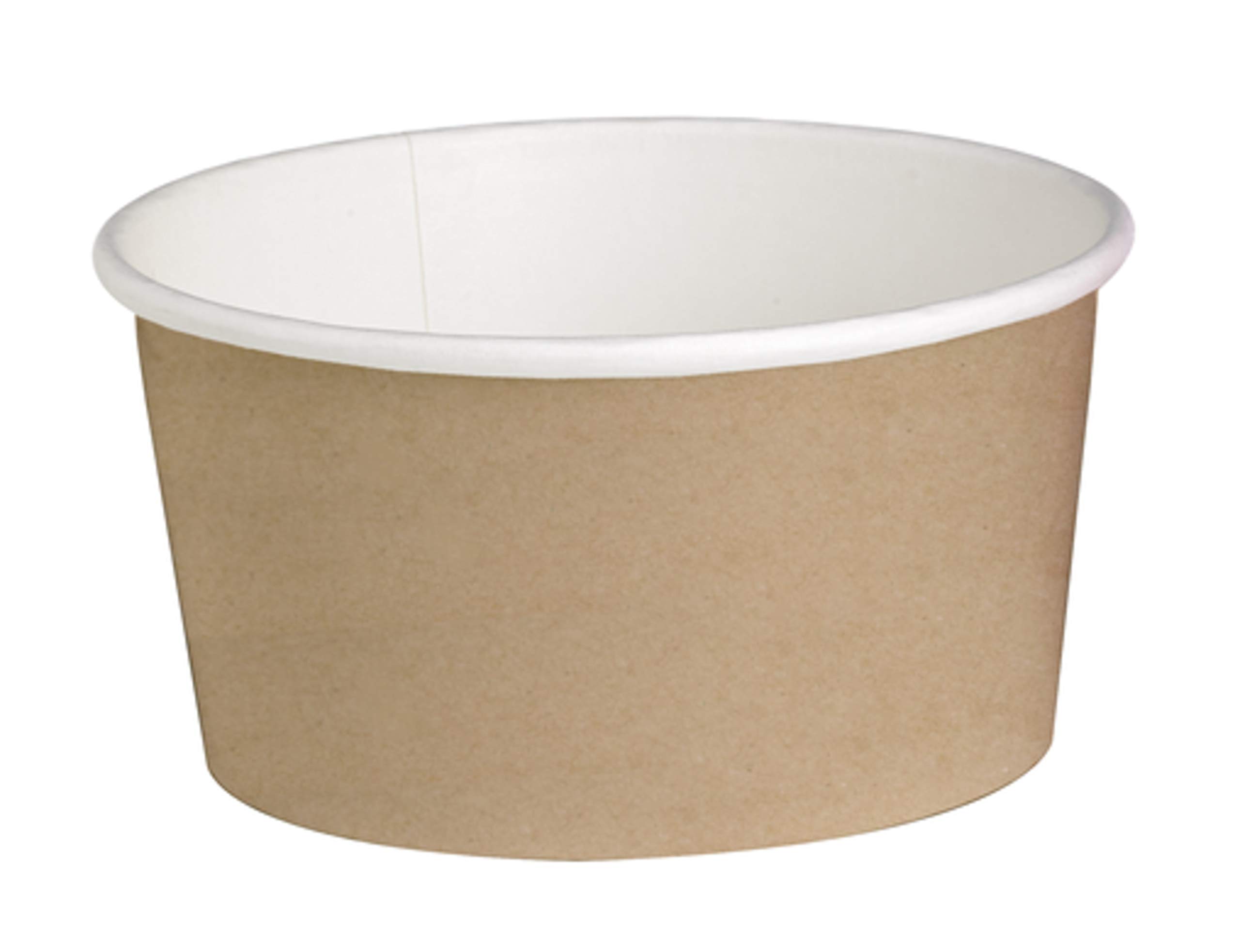 Eco-Friendly 20oz Brown Kraft Paper Food Cups with Lids - Disposable Soup & Takeout Containers (4.49in, 500 Pack) - Perfect for Restaurants, Cafes, Catering & Picnics
