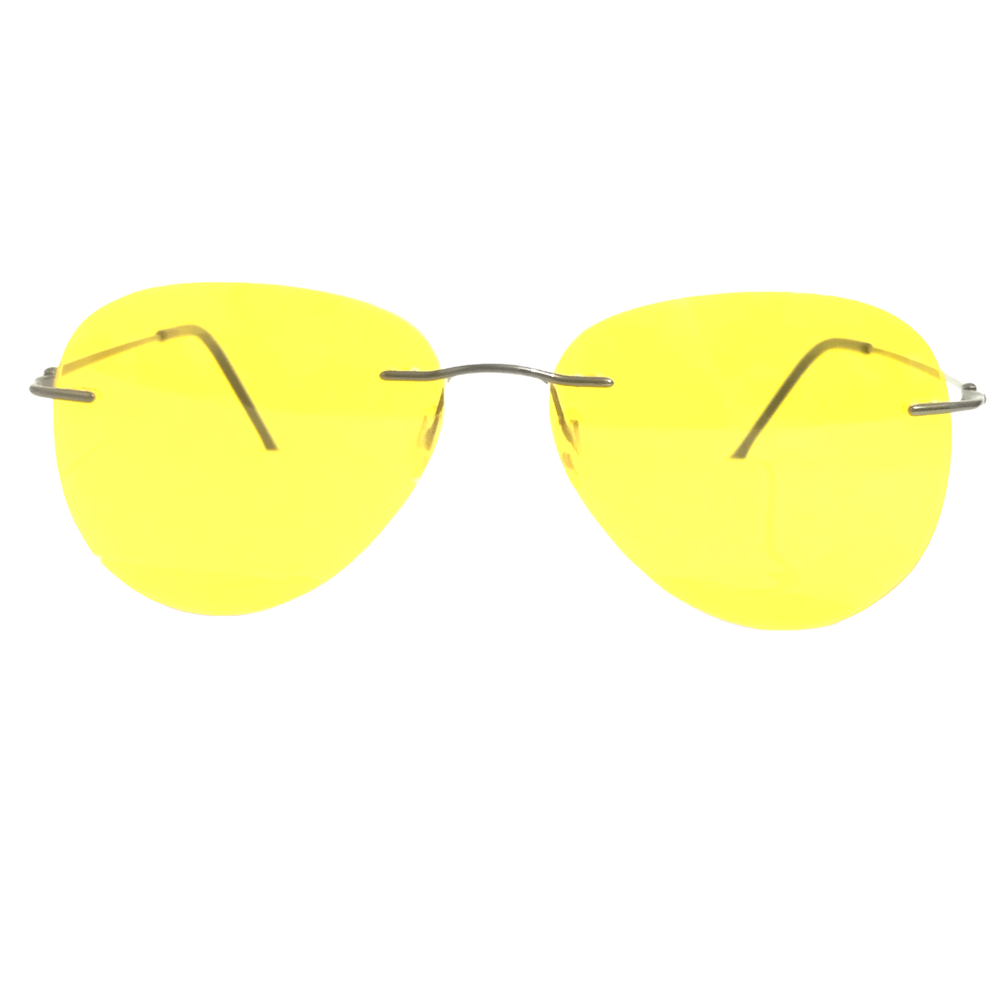 Stylish Rimless Aviator Ambermatic Polarized Sunglasses for Night Driving - UV Protection, Anti-Glare, Comfortable Fit for Men & Women - Perfect for Road Trips, Commuting, and Outdoor Activities