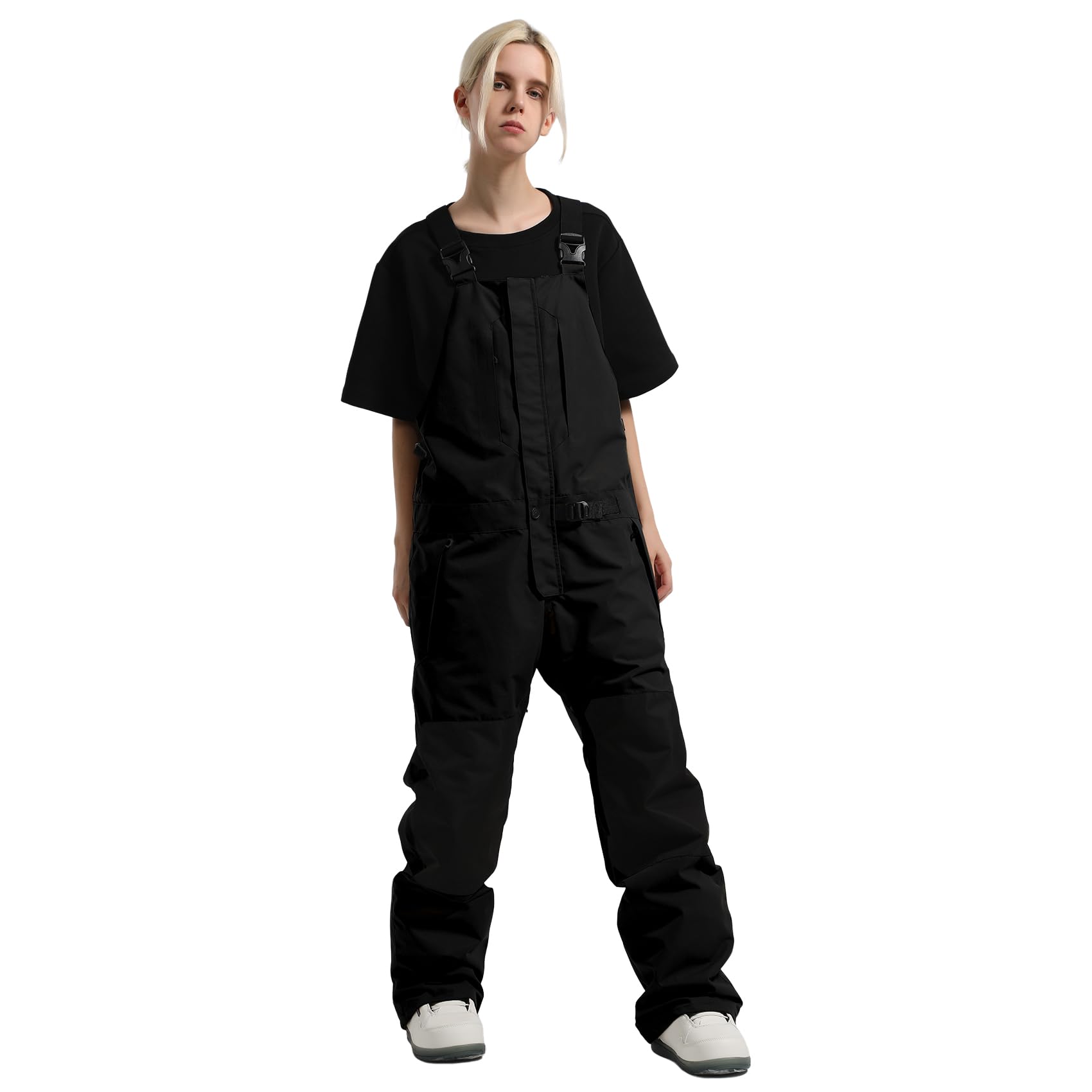 GSOU SNOW Waterproof Insulated Snowboard Bibs for Men & Women - Ski Overalls, Winter Snow Pants for Snowboarding & Cold Weather Activities