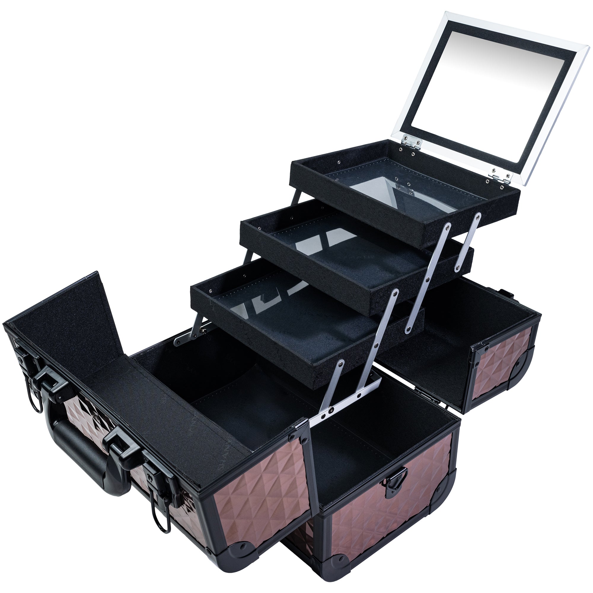 Professional Fantasy Collection Makeup Train Case - Large Capacity Cosmetic Organizer for Makeup Artists & Beauty Enthusiasts | Perfect for Salon, Travel & Home Storage