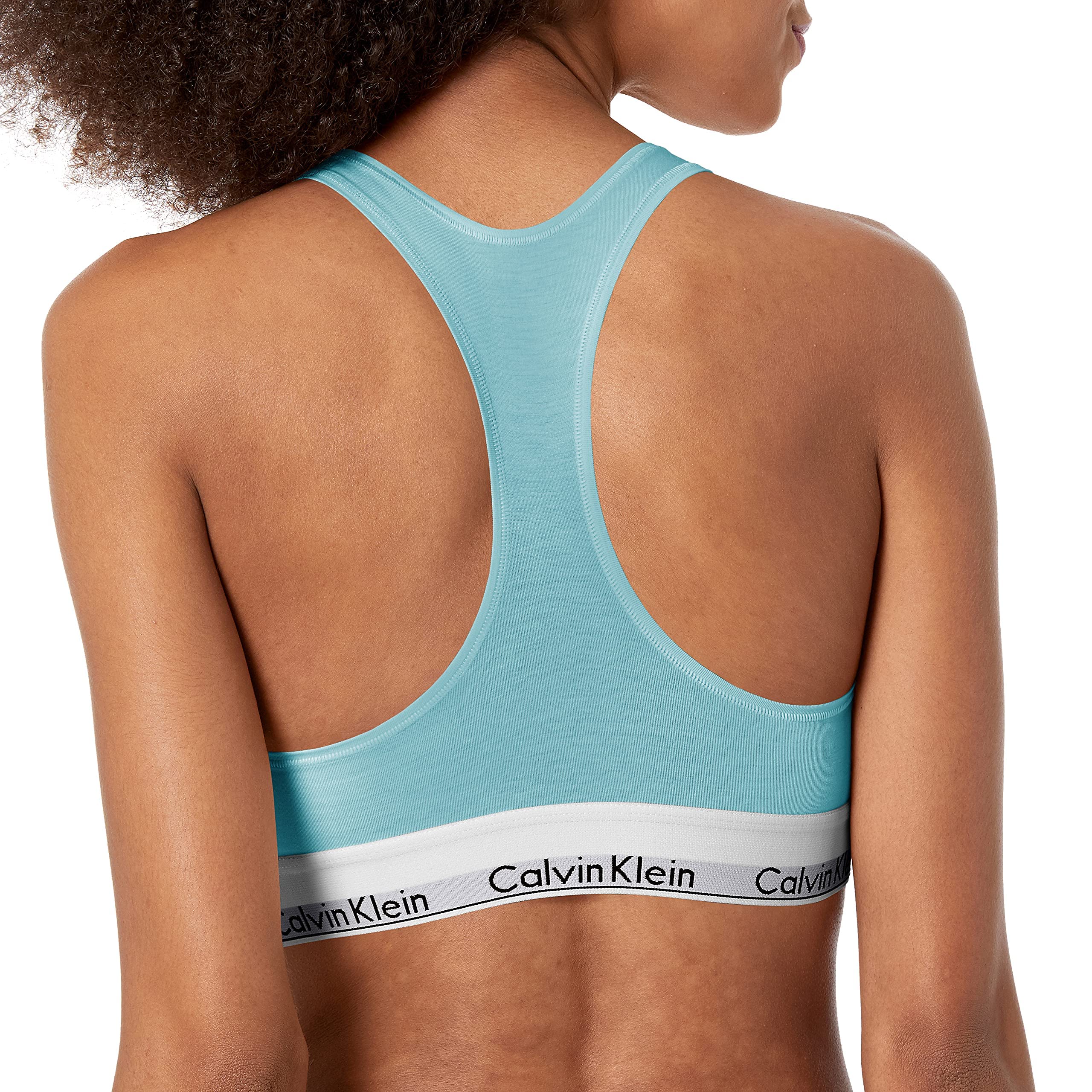 Calvin Klein Women's Modern Cotton Unlined Wireless Bralette - Comfortable Seamless Lounge Bra for Yoga, Sleep & Everyday Wear