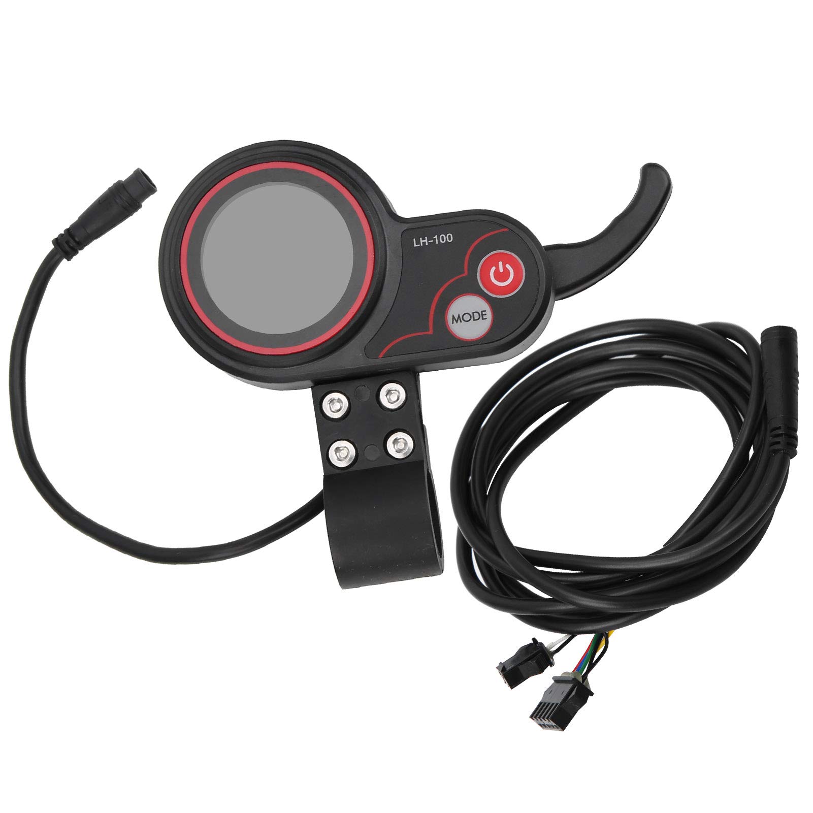 48V Electric Thumb Throttle with LCD Display - Plastic Protective Throttle for Electric Skateboards & Scooters - Manual Control Panel with Protocol 2 Communication - Perfect for Commuting, Urban Travel & Last-Mile Transportation