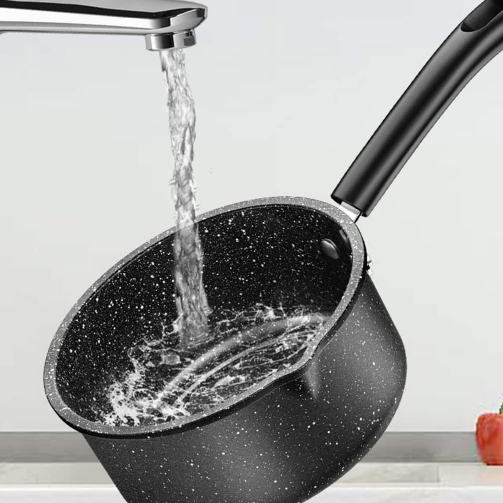 Premium Maifan Stone Cooking Pot Set - 1-Piece Breakfast Stockpot with Handle for Soup, Noodles & Food (Ideal for Home, Kitchen & Instant Meals)