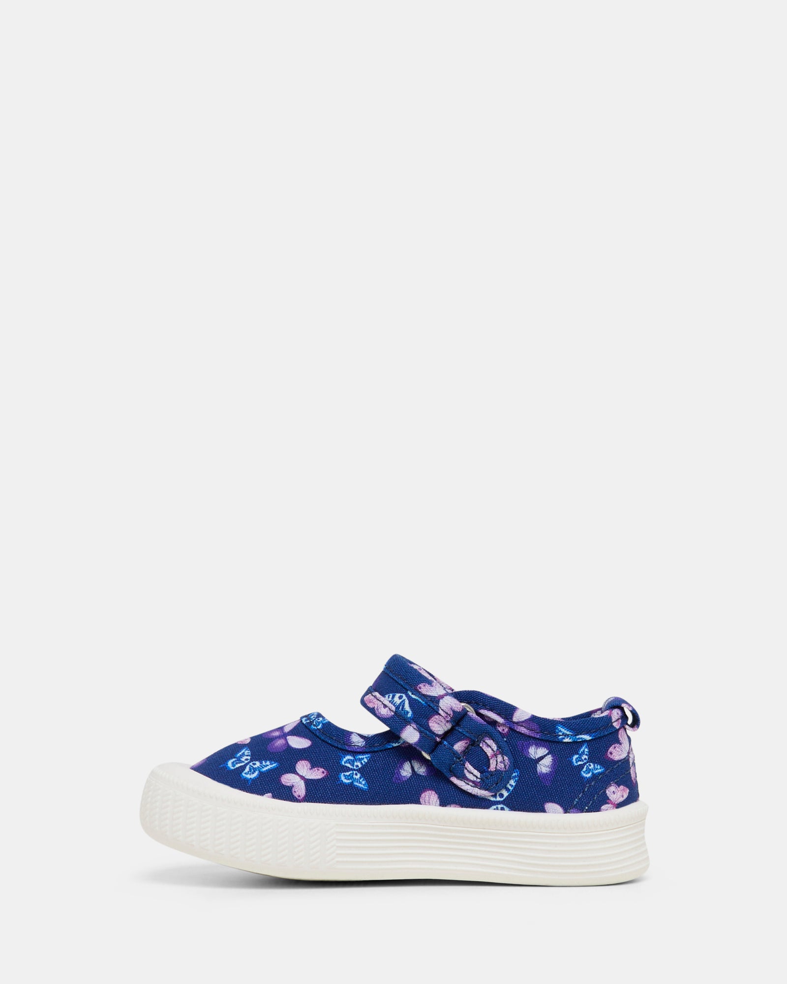 Classic MJ Butterfly Print T-Shirt - Navy & Lilac Color - Casual Wear, Street Style, and Everyday Fashion