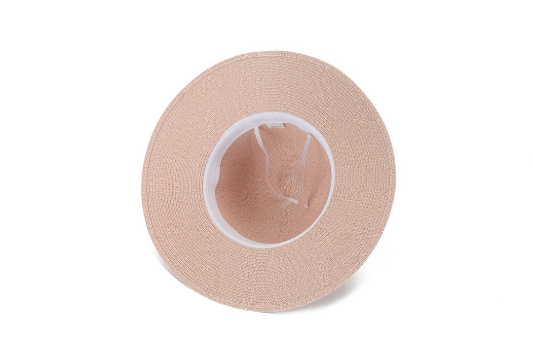 Elegant Orchid Pink Coral Blue Hat for Women - Stylish Sun Hat for Beach, Outdoor, and Summer Fashion