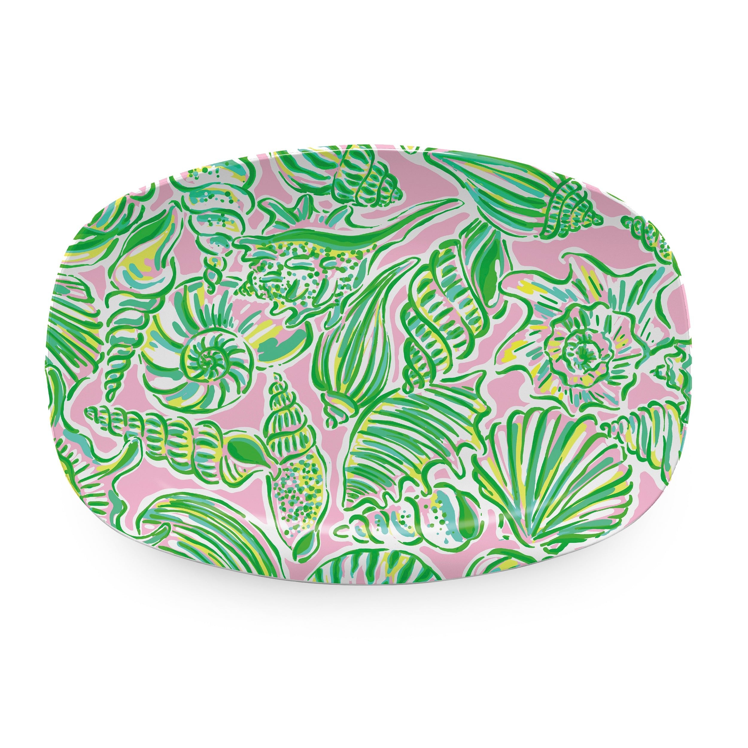 Seashelly Platter - Elegant Ceramic Serving Tray for Appetizers, Desserts & Entertaining | Perfect for Dinner Parties, Beach Picnics & Home Decor