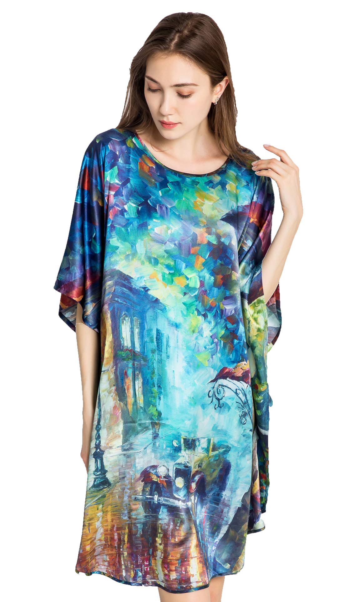 Grace Silk 100% Pure Mulberry Silk Nightgown for Women - Luxurious Comfort Sleepwear for Elegant Nights & Relaxing Evenings