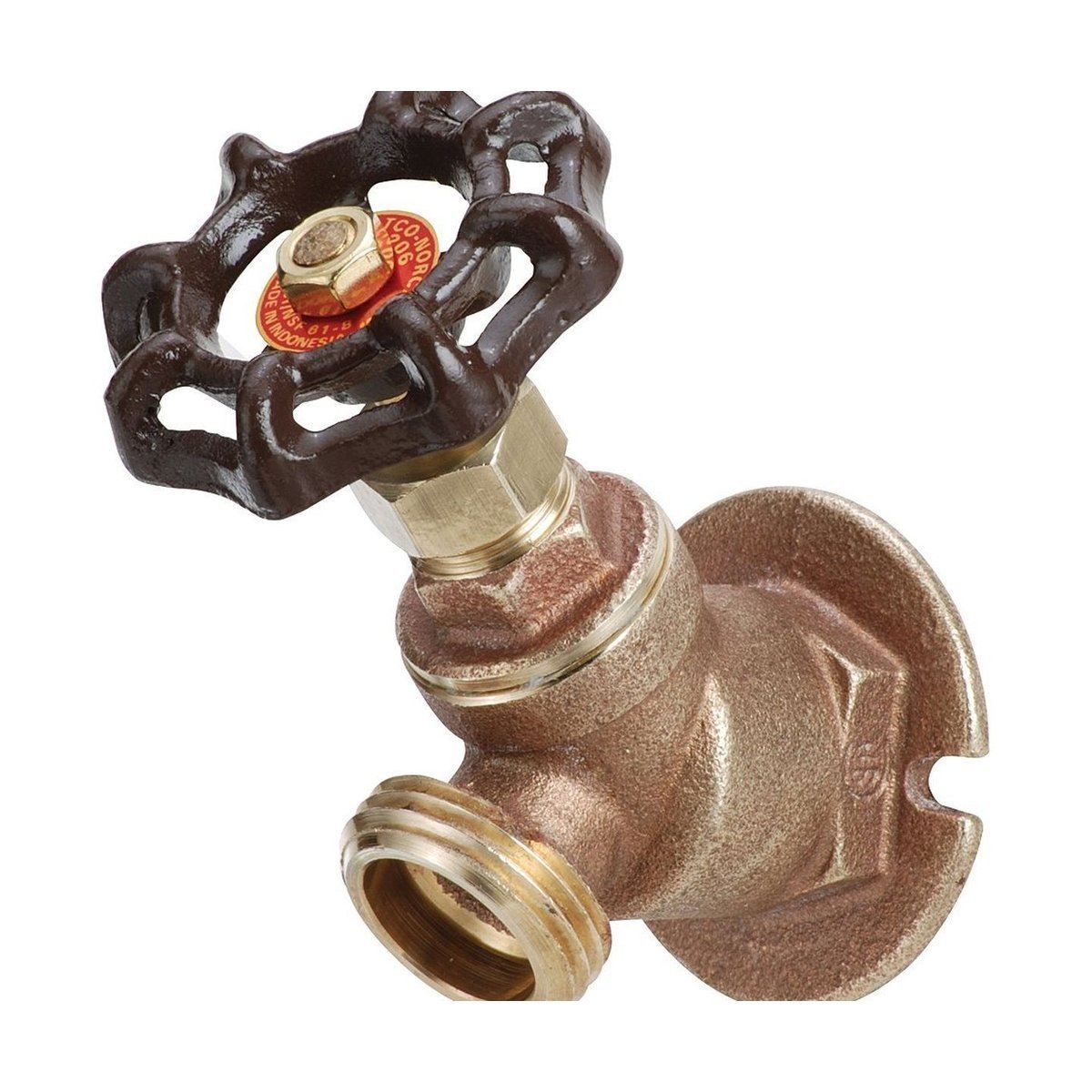 Style 206 Heavy Duty Brass Sillcock Faucet - Outdoor Water Spigot for Garden, Yard & RV Use
