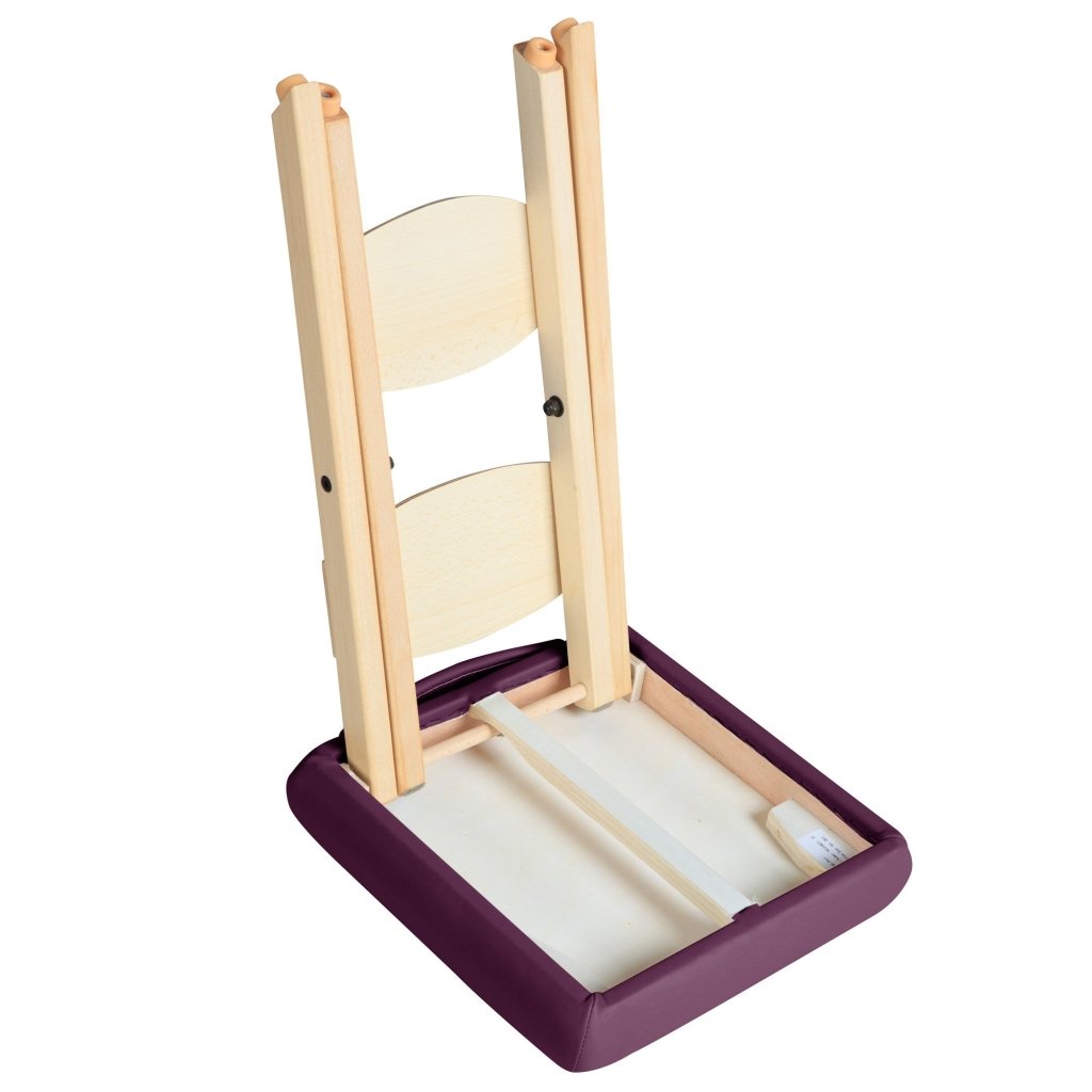 Portable Folding Wooden Massage Stool - Lightweight Foldable Tattoo Stool for Home, Spa & Salon Use