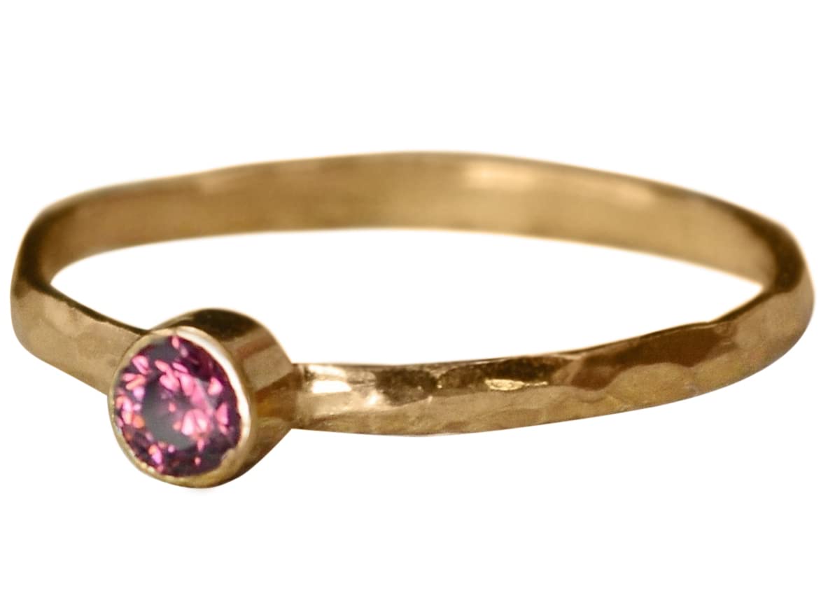 Classic Rose Gold Filled Alexandrite Ring for Women - Elegant Birthstone Jewelry Gift for Anniversary, Engagement & Special Occasions