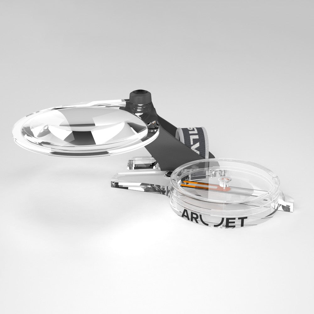 Silva Arc Zoom C Compass with Magnifier - Professional Hiking & Orienteering Navigation Tool for Outdoor Adventures, Camping, and Survival Gear