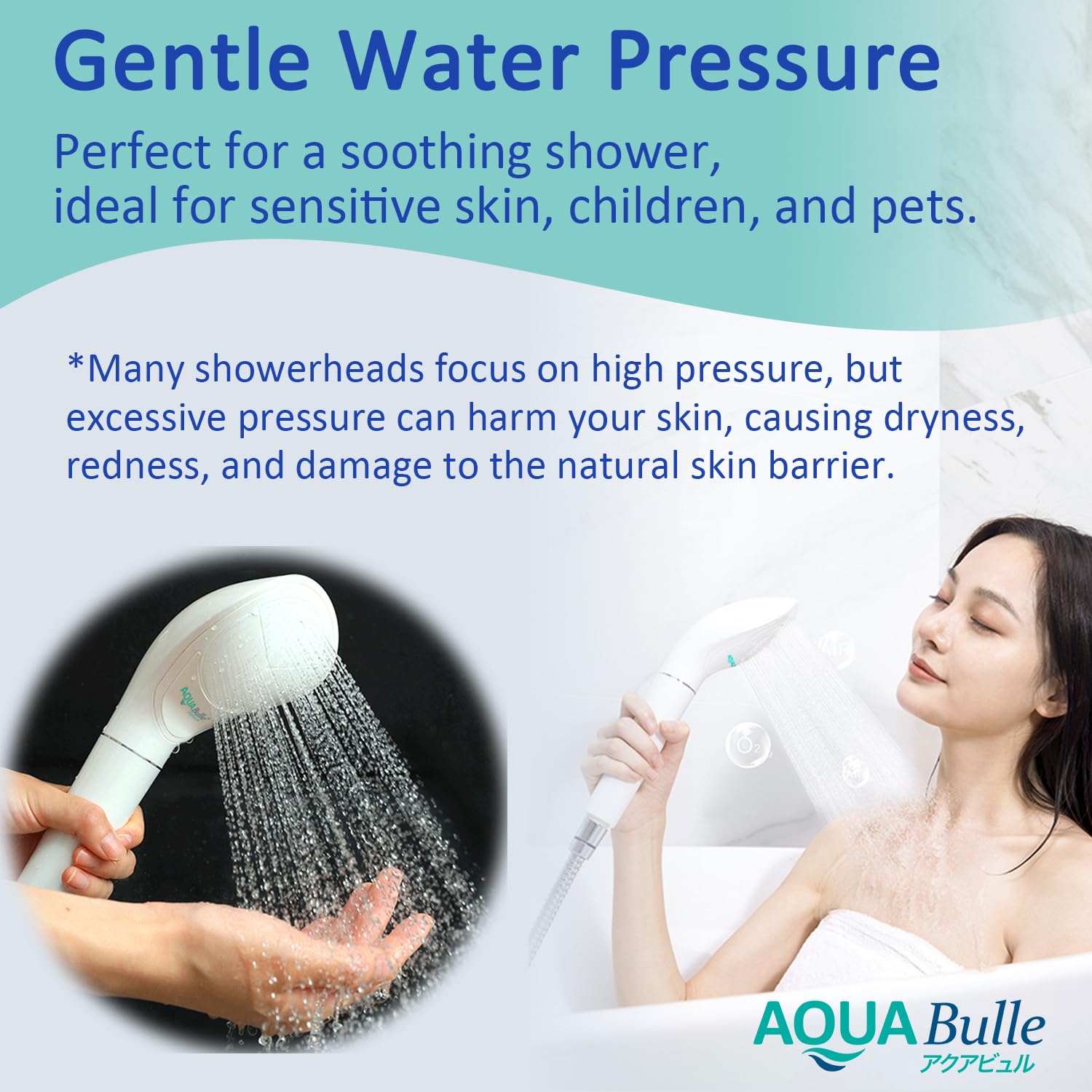 High-Density Micro Bubble Shower Head - ABS Material Black Shower Head with Moisturizing & Heat Retention | Gentle Water Pressure & Permanent Bubble Generator by AQUA BULLE | Perfect for Spa-Like Bathing Experience & Skin Hydration