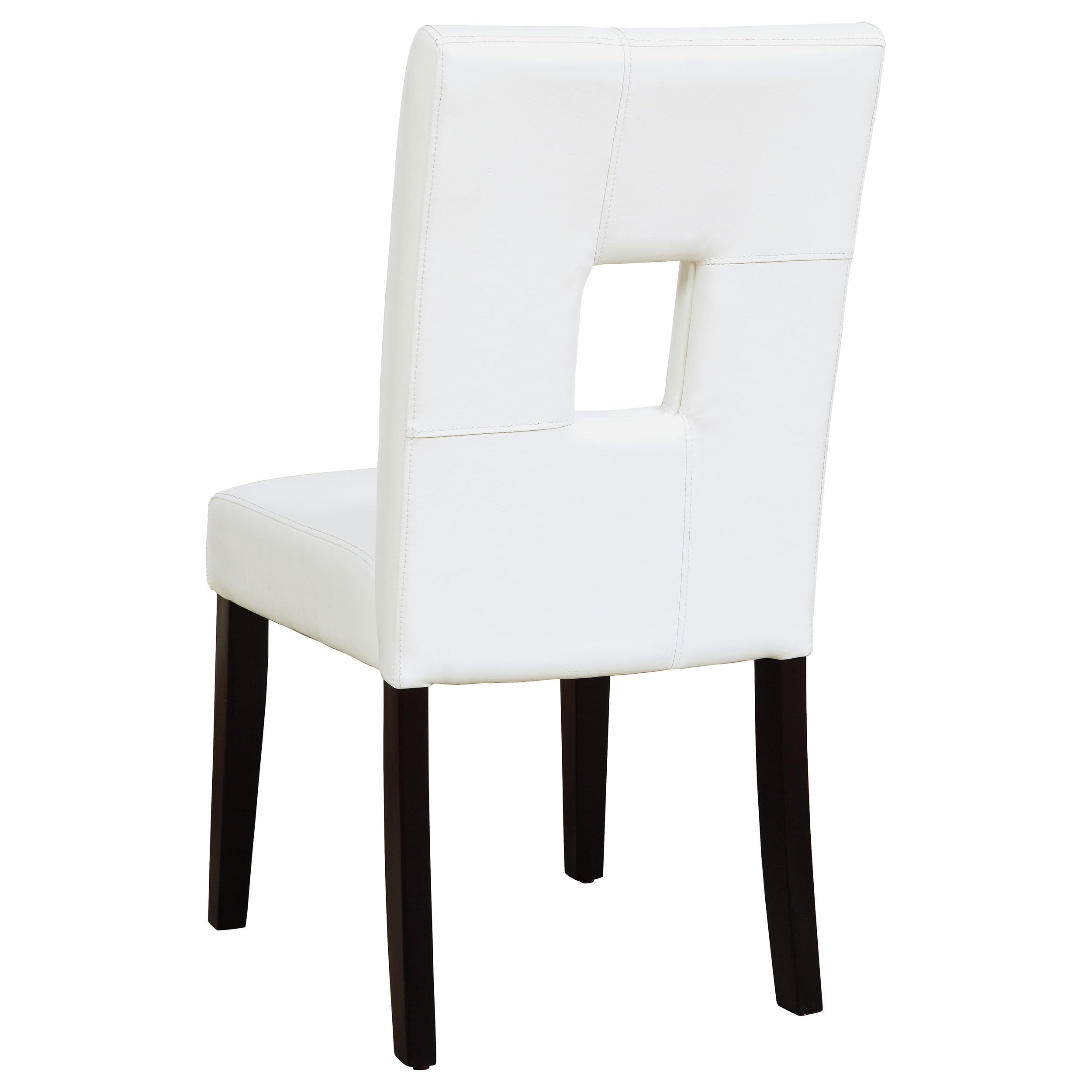 White Coaster Furniture Dining Chair 103612WHT - Modern Kitchen & Dining Room Accent Chair for Home, Restaurant, and Office Use