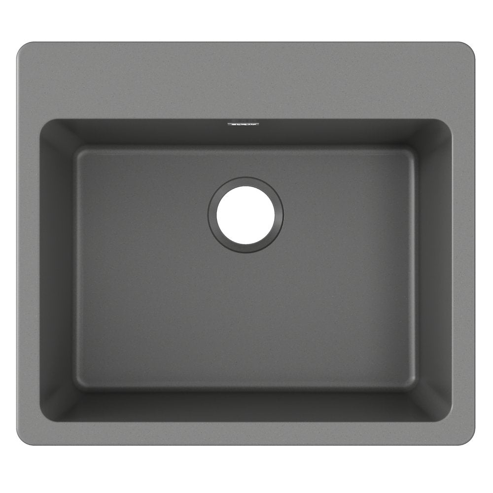 Elkay Quartz Classic 25 x 22 x 9.5 Inch Single Bowl Drop-In Kitchen Sink - Durable & Stylish for Modern Homes, Perfect for Cooking & Cleaning