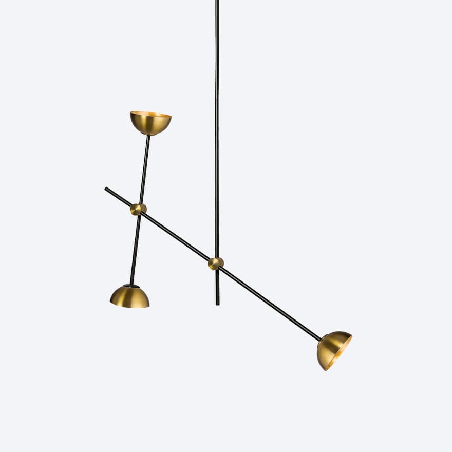 APENERA 3-Light Pendant Lighting Fixture with Yosh Shade - Modern Ceiling Light for Dining Room, Kitchen Island & Bedroom