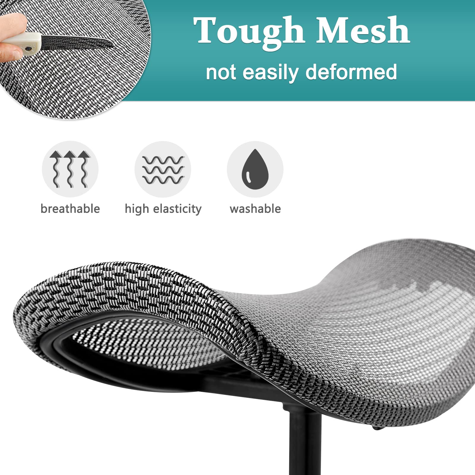Adjustable Height Footrest for Desk - 2-in-1 Rotatable Ergonomic Under Desk Ottoman Stool with Wheels - Home Office Leg Rest Support for Comfort & Posture (Gray) - Perfect for Work from Home & Long Sitting Sessions