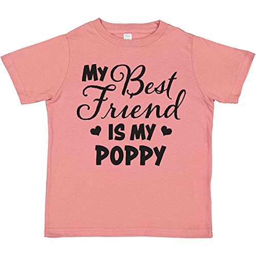 My Best Friend is My Poppy with Hearts Toddler T-Shirt - Cute Casual Outfit for Playdates & Family Gatherings