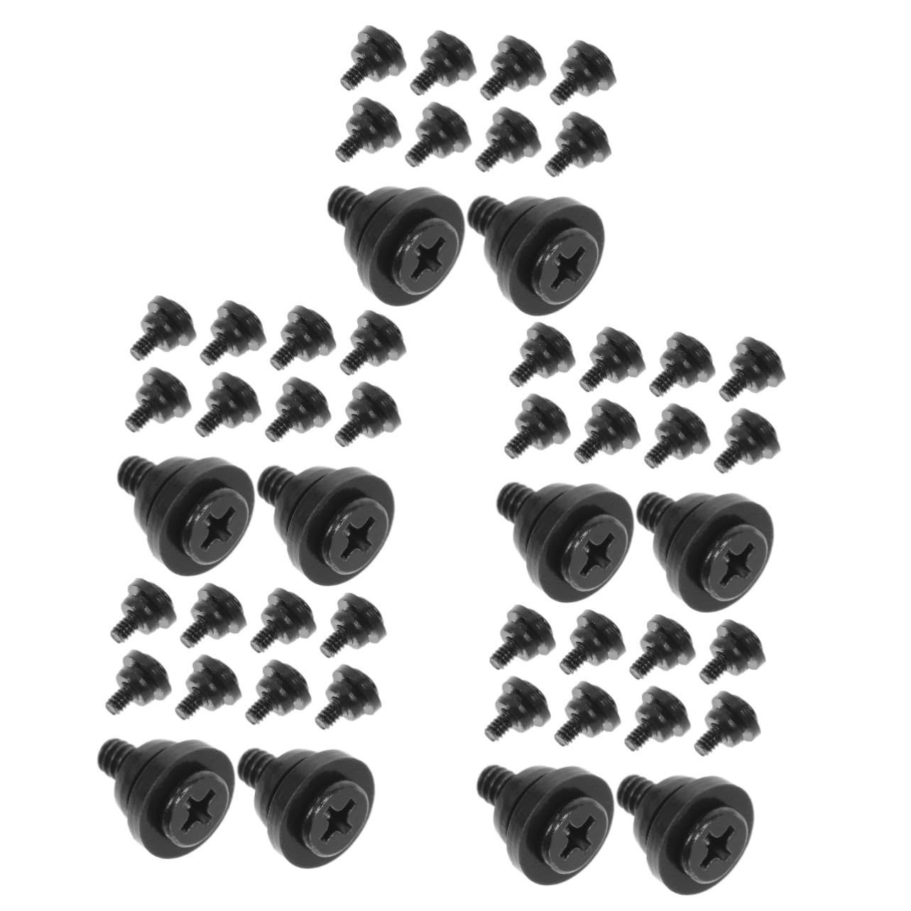 KICHOUSE 50 Pcs Hard Drive Damping Screws - Vibration Absorbing Screws for HDD/SSD Mounting - Computer Case & Hard Disk Drive Installation - Ideal for PC Builds, Servers & Data Centers