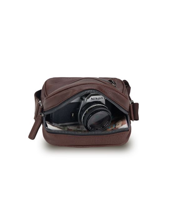 Tosca VG016 Vegan Leather Shoulder Side Bag for Women - Chocolate Brown Crossbody Purse - Perfect for Work, Travel, and Everyday Use