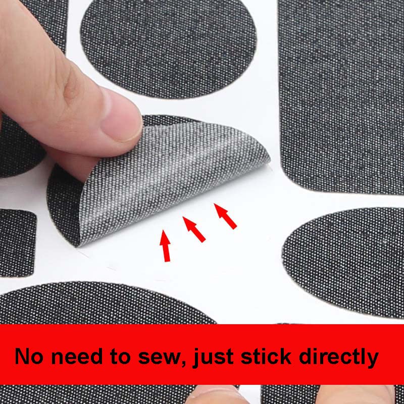 Iron On Patches for Clothing Repair - 20 Pack Light Blue Cotton Embroidered Patches - DIY Sewing & Fabric Repair Kit for Jeans, Jackets, Bags - Perfect for Customizing & Decorating Clothes, Accessories