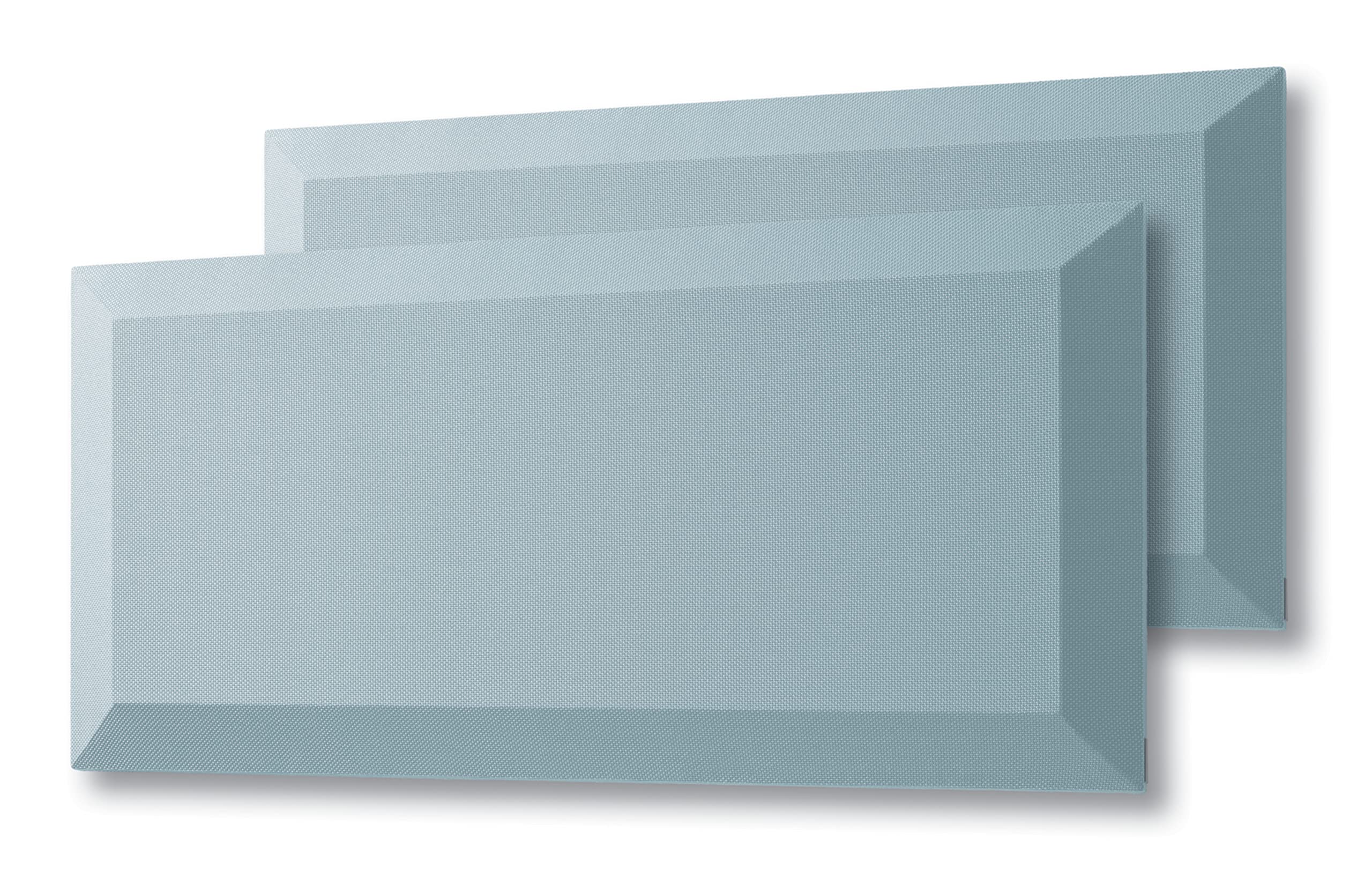 SIGEL SB122 Acoustic Tiles (2-Pack) - 80 x 40 x 4.2 cm, Class B Sound Absorption, Light Blue - Repositionable & DIN EN ISO 354 Certified for Home Studios, Offices & Conference Rooms