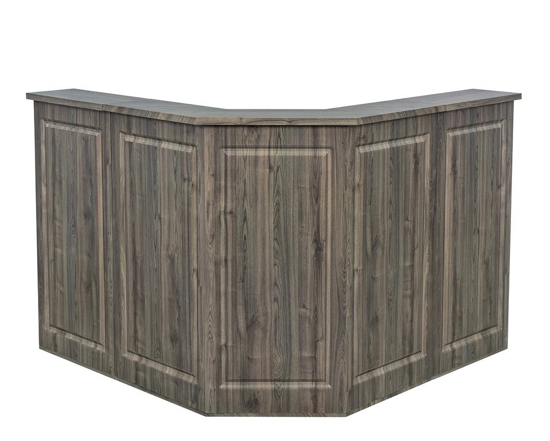 Valencia LED Reception Desk with Modern Design - Durable & Stylish Front Office Furniture for Hotels, Corporate Offices, and Lobby Areas