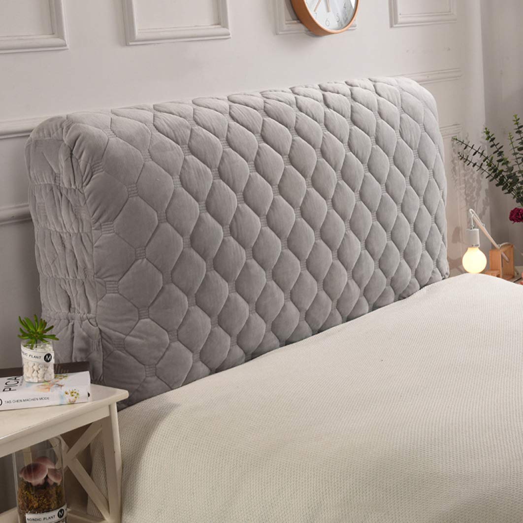 Queen Size Quilted Headboard Cover - Super Soft Plush Slipcover, Washable & Anti-Dirty Headboard Protector in Light Blue | Perfect for Bedroom Decor & Home Styling