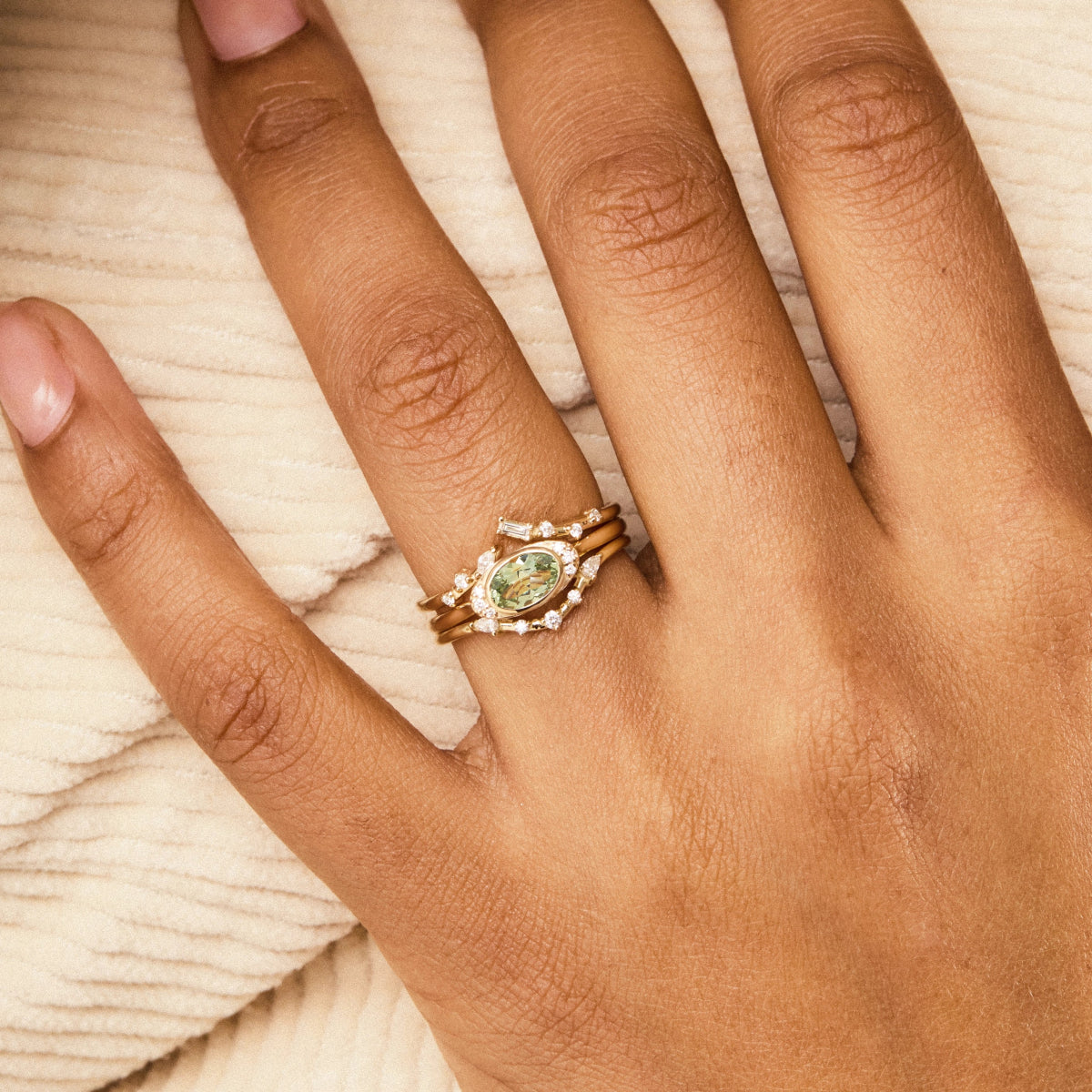 14K Yellow Gold Oval Sapphire Ring - Heart's Eternal Flame Unique Jewelry for Women | Perfect for Anniversaries, Engagements & Special Occasions
