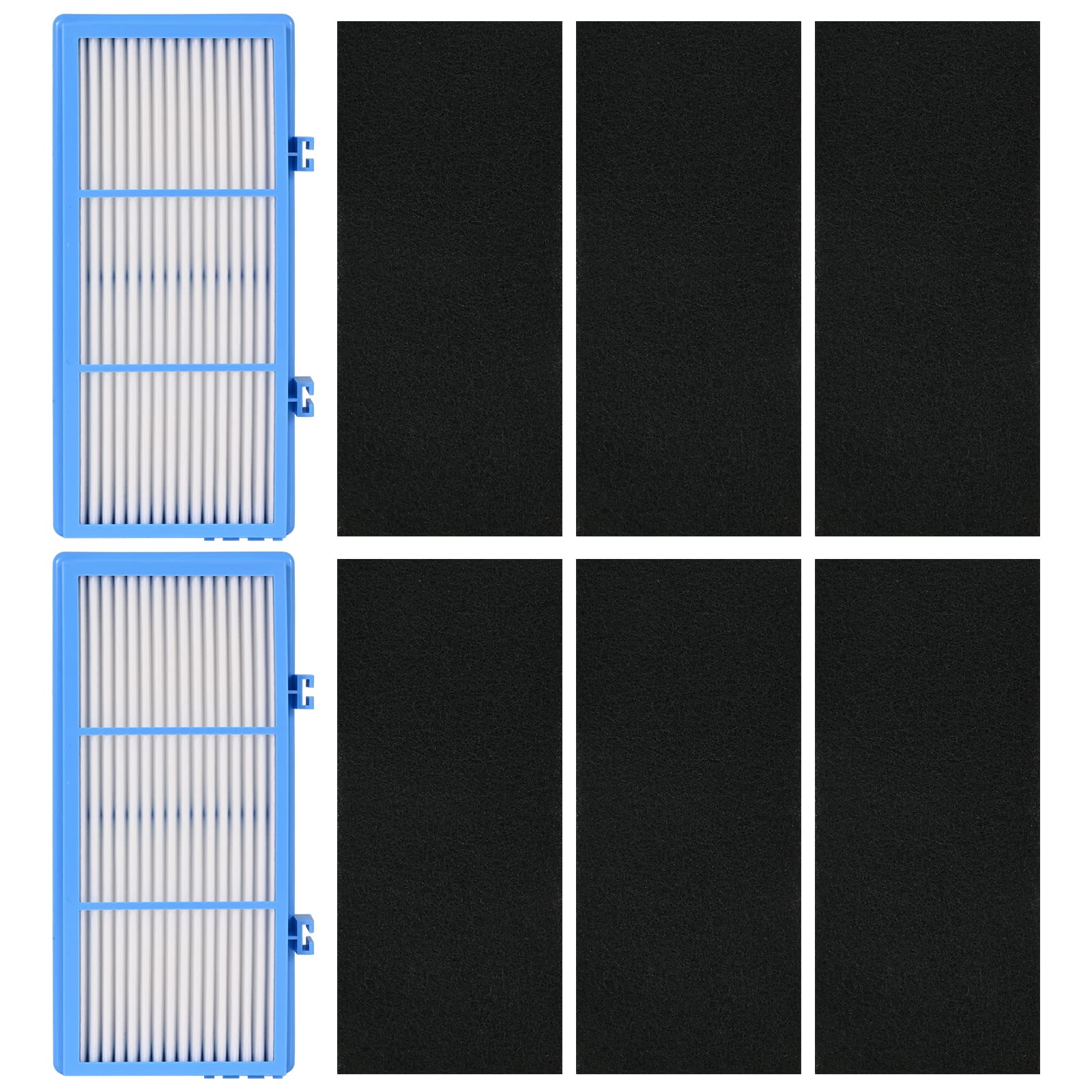 Tivcroxs 8-Pack Replacement Air Filters for Holmes AER1 Air Purifier - 2 HEPA Filters + 6 Carbon Filters - Compatible with HAPF30AT & HAP242-NUC - Improve Indoor Air Quality for Home & Office Use