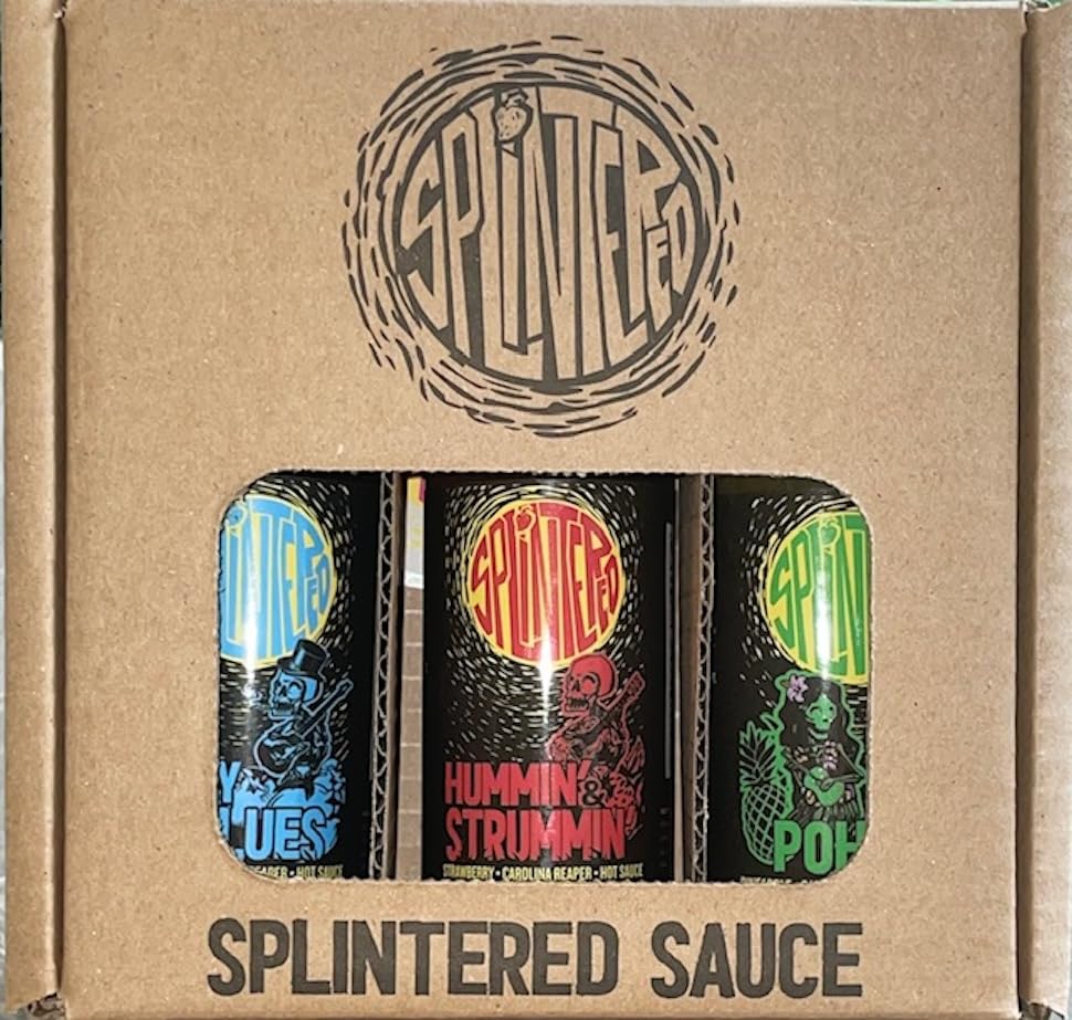 Carolina Reaper Hot Sauce Trio - Blueberry, Strawberry & Pineapple Flavors | Gourmet Spicy Sauce Variety Pack for Dipping, Dressing & Cooking | Perfect for BBQ, Tacos, Wings & Food Gifts