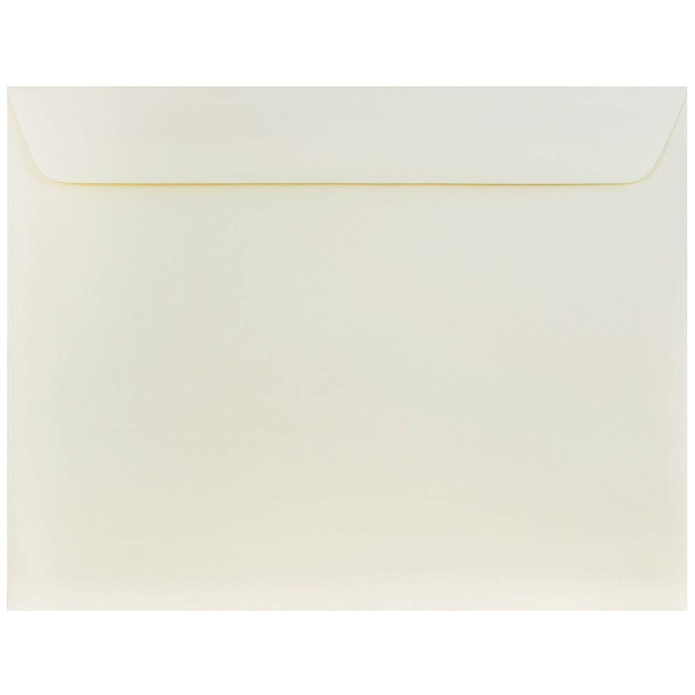 JAM PAPER 10 x 13 Inch Metallic Envelopes - Natural White Wove Paper - 250 Pack Bulk Quantity for Wedding Invitations, Greeting Cards & Business Correspondence