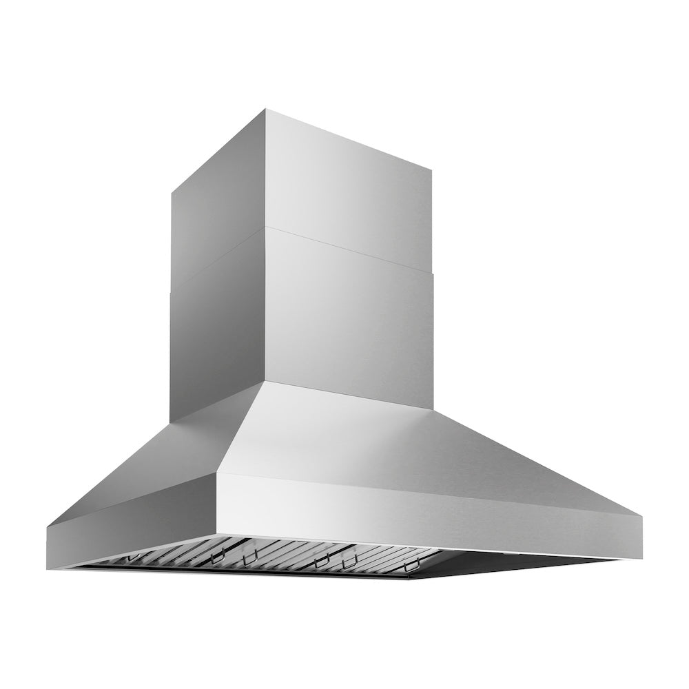 ZLINE 48 Inch Stainless Steel Wall Mount Outdoor Grill Hood - GOW1 48 - Professional Range Hood for BBQ, Backyard Cooking & Outdoor Kitchen Ventilation