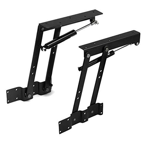 2-Pack Folding Spring Hinge for Lift-Up Coffee Table - Heavy Duty Furniture Hardware Mechanism for Shelves & Cabinets - Perfect for DIY Home Office & Living Room Furniture Projects