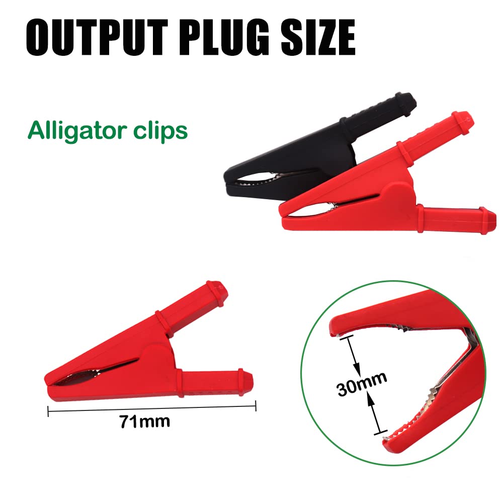 58.4V 10A Smart LiFePO4 Battery Charger for 16S 48V Lithium Iron Phosphate Battery Packs - Alligator Clip Connector Included - Perfect for Golf Carts, Solar Energy Storage & Electric Scooters