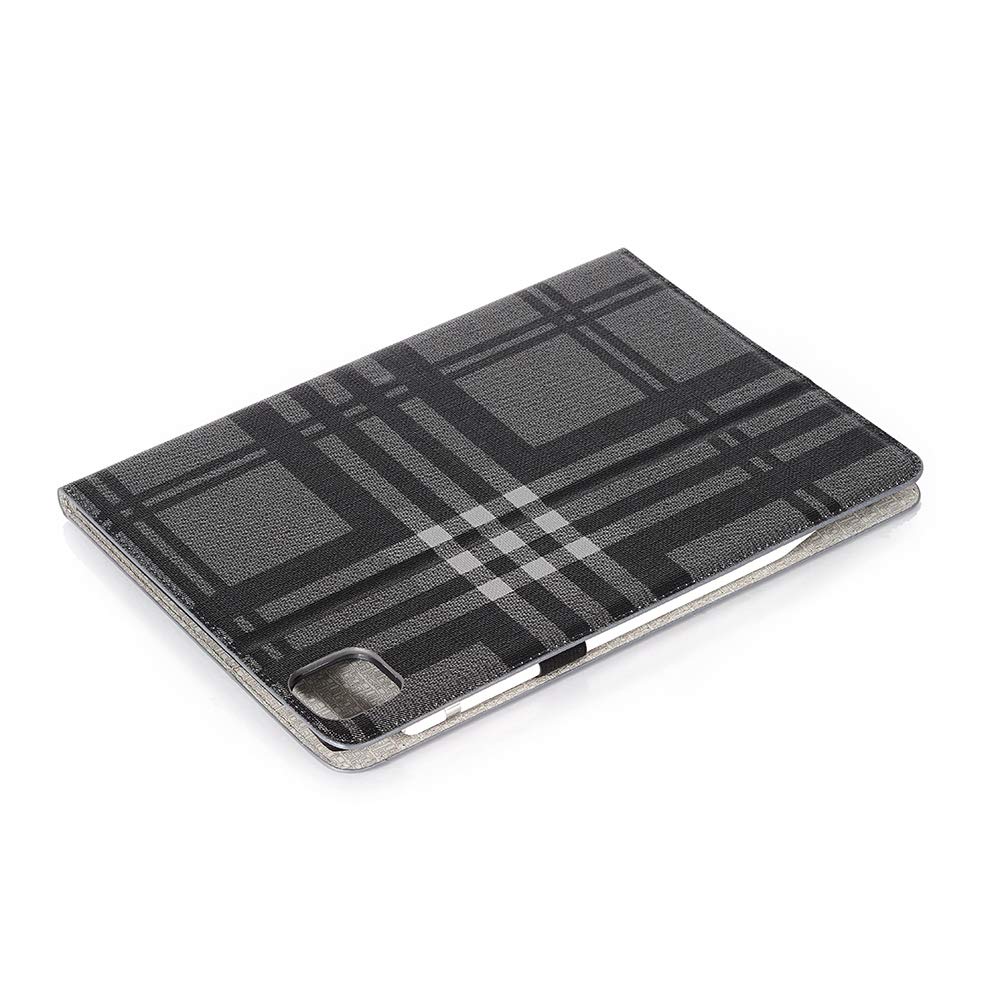 Luxury Folio Stand Case for iPad Pro 12.9 (2022/2021/2020/2018) - 6th/5th/4th/3rd Gen Protective Cover with Pencil Holder & Auto Sleep/Wake - Perfect for Work, Travel & Home Office (Grey)