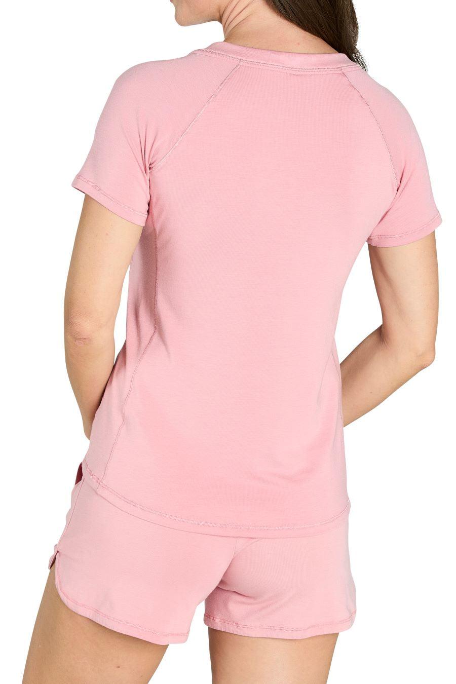 Olivia Short Henley Loungewear Set - Women's Casual Lounge Pants & Top Outfit - Soft Comfortable Sleepwear for Home, Yoga & Relaxation