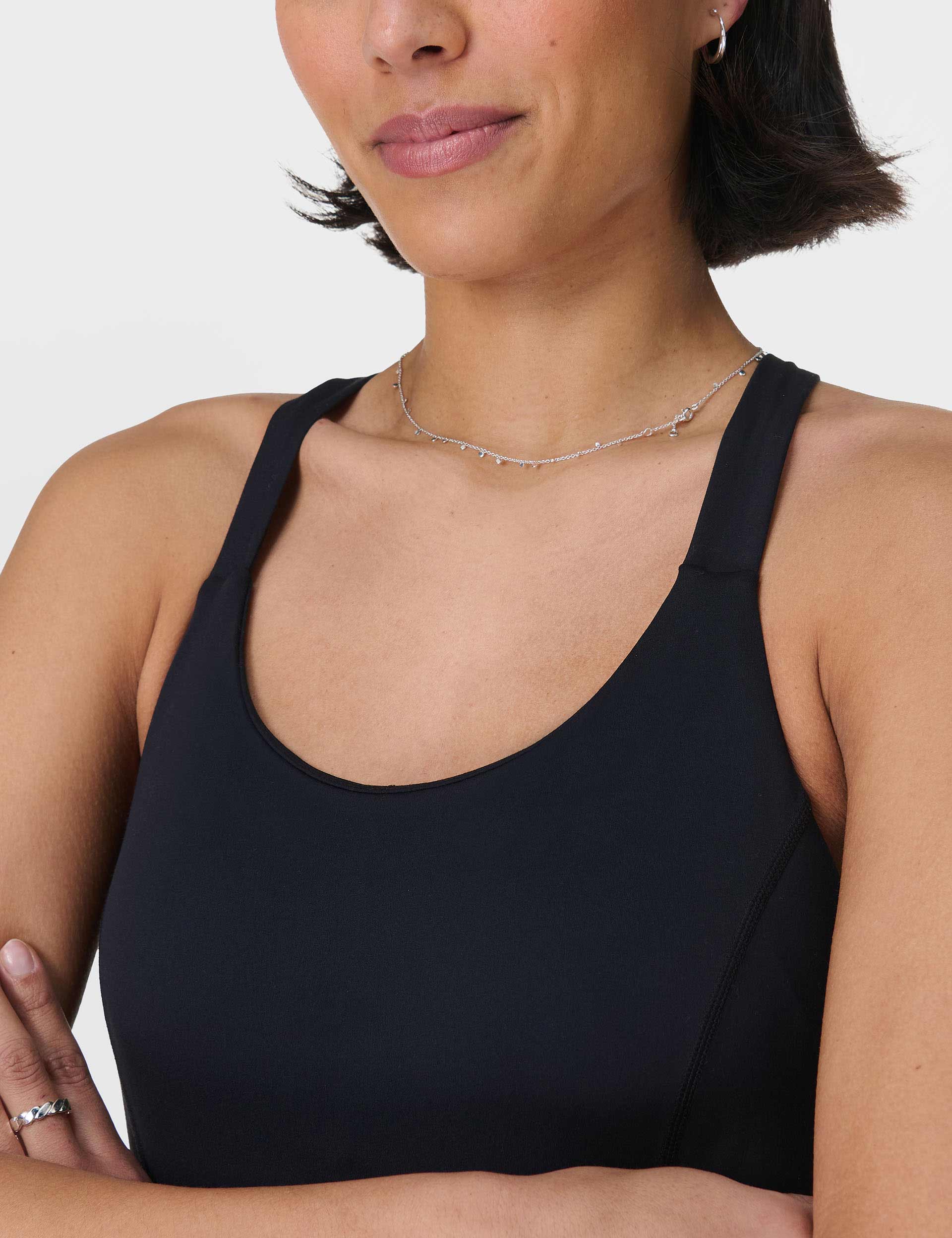 All Day Comfort Bodysuit for Women - Soft Stretchy Black Seamless Underwear for Layering, Yoga & Everyday Wear