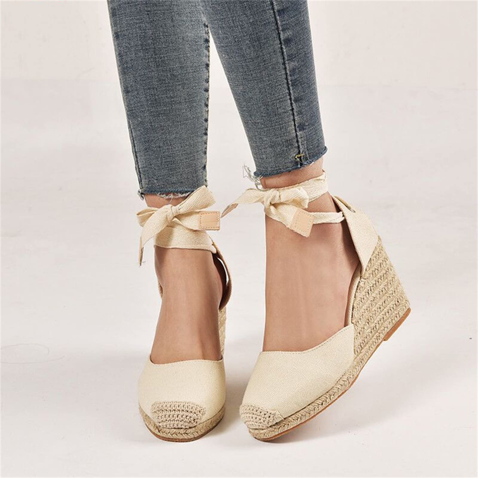 Women's Comfortable PU Leather Wedge Sandals - Breathable Anti-Slip Summer Strap Sandals for Beach, Party & Casual Wear (Red, Size 9) | Perfect for Outdoor Activities, Vacation & Daily Fashion